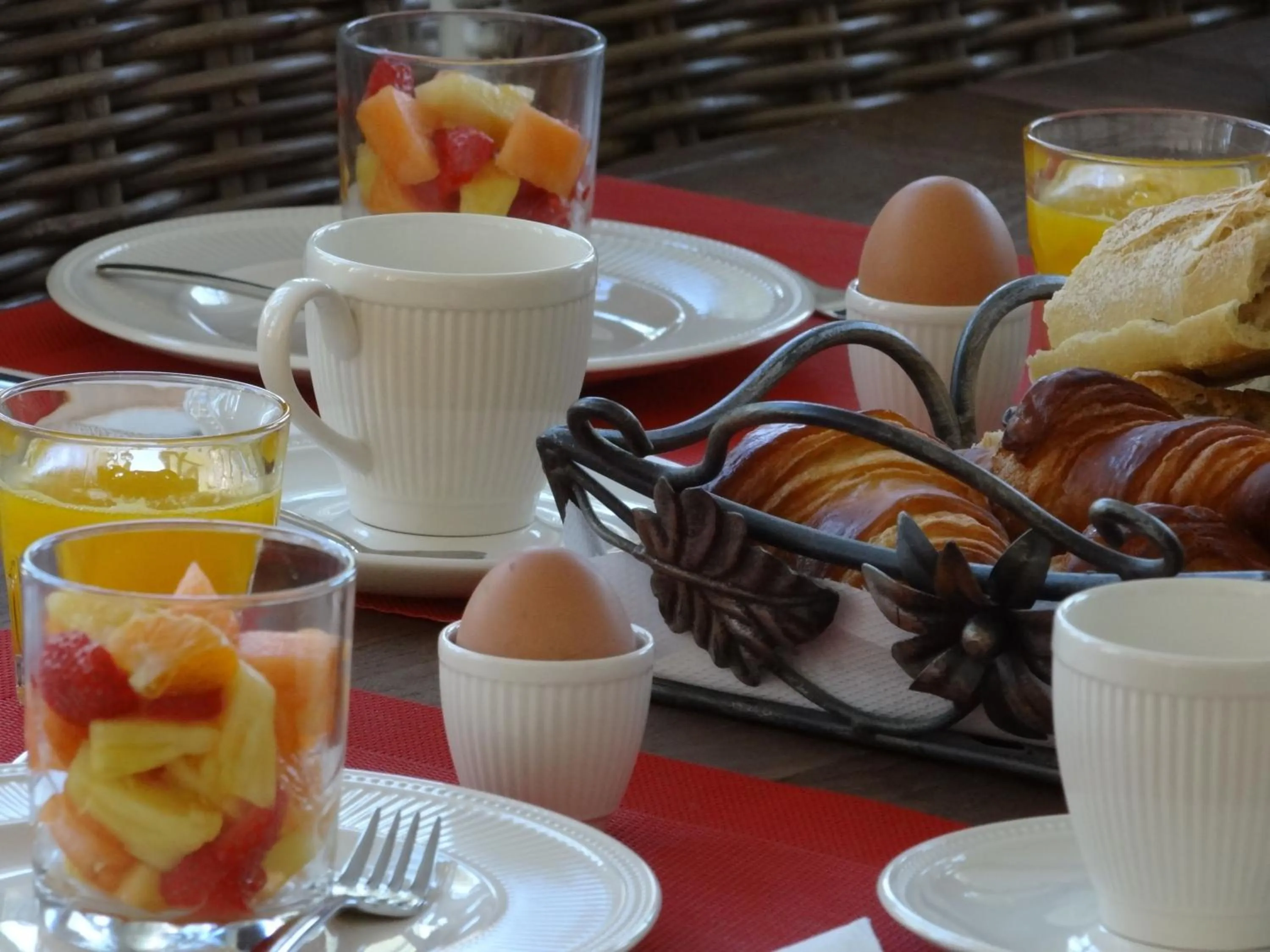 Food in Bed & Breakfast L'Orangerie