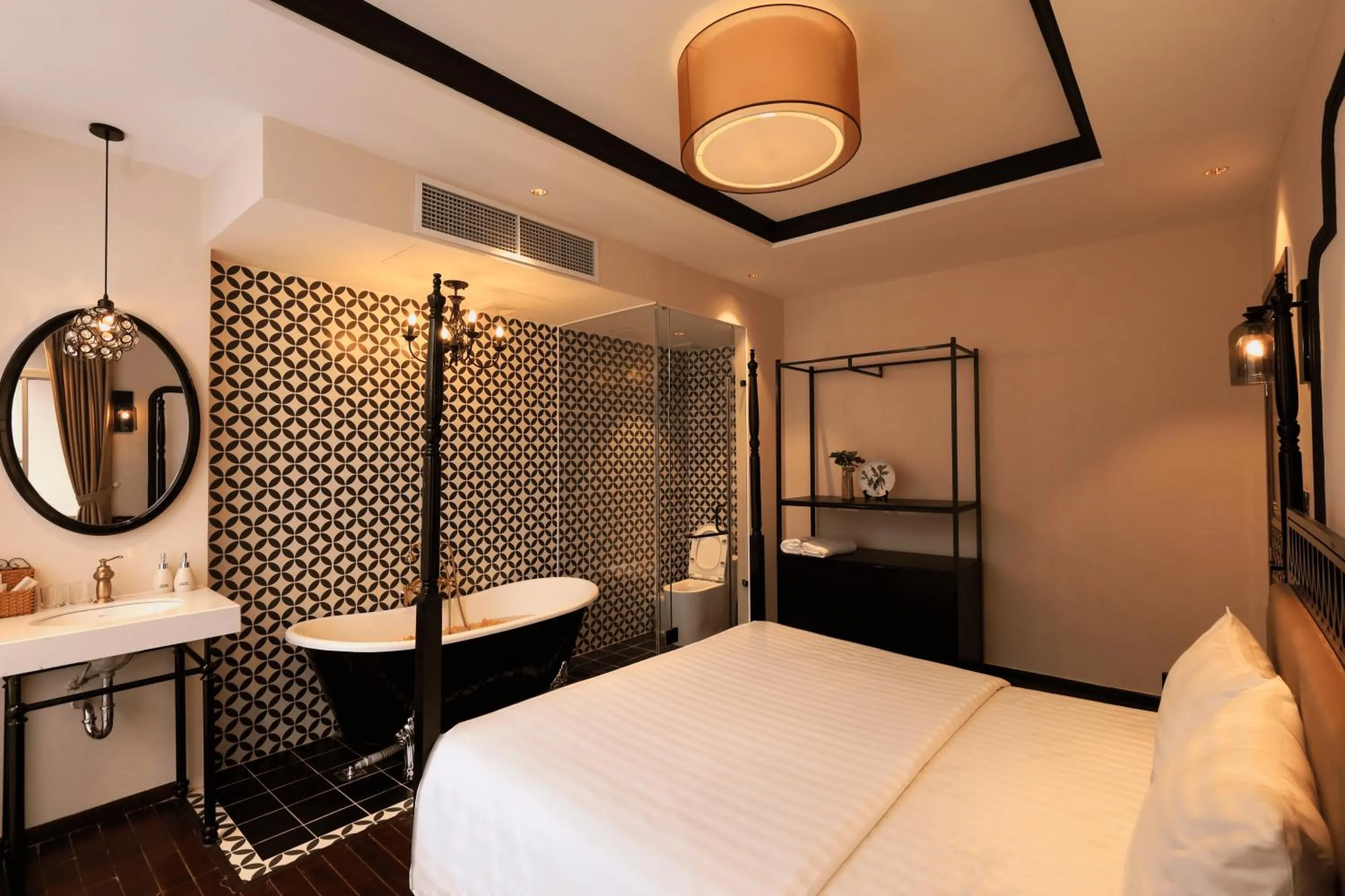 Bed in Secret Garden Hotel