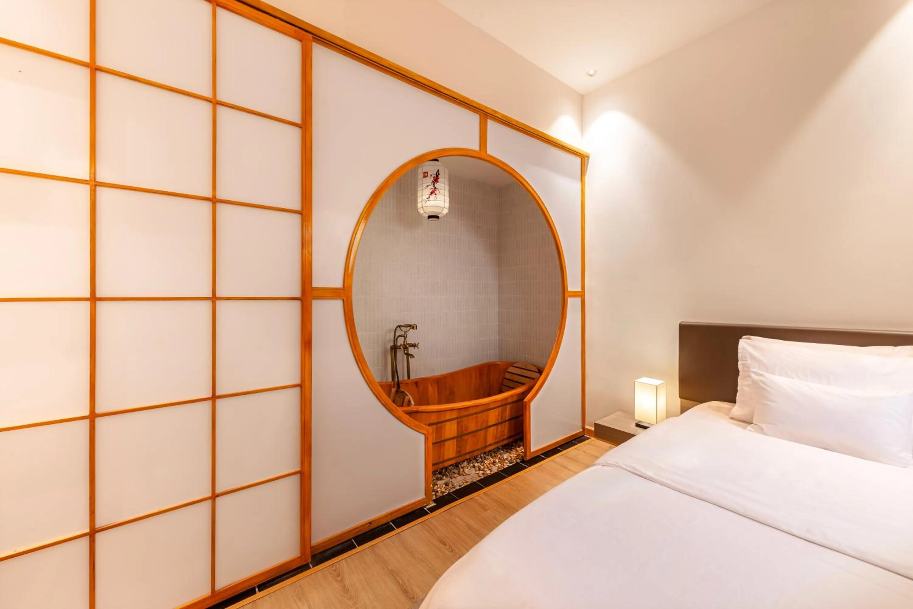 Bed in Secret Garden Hotel