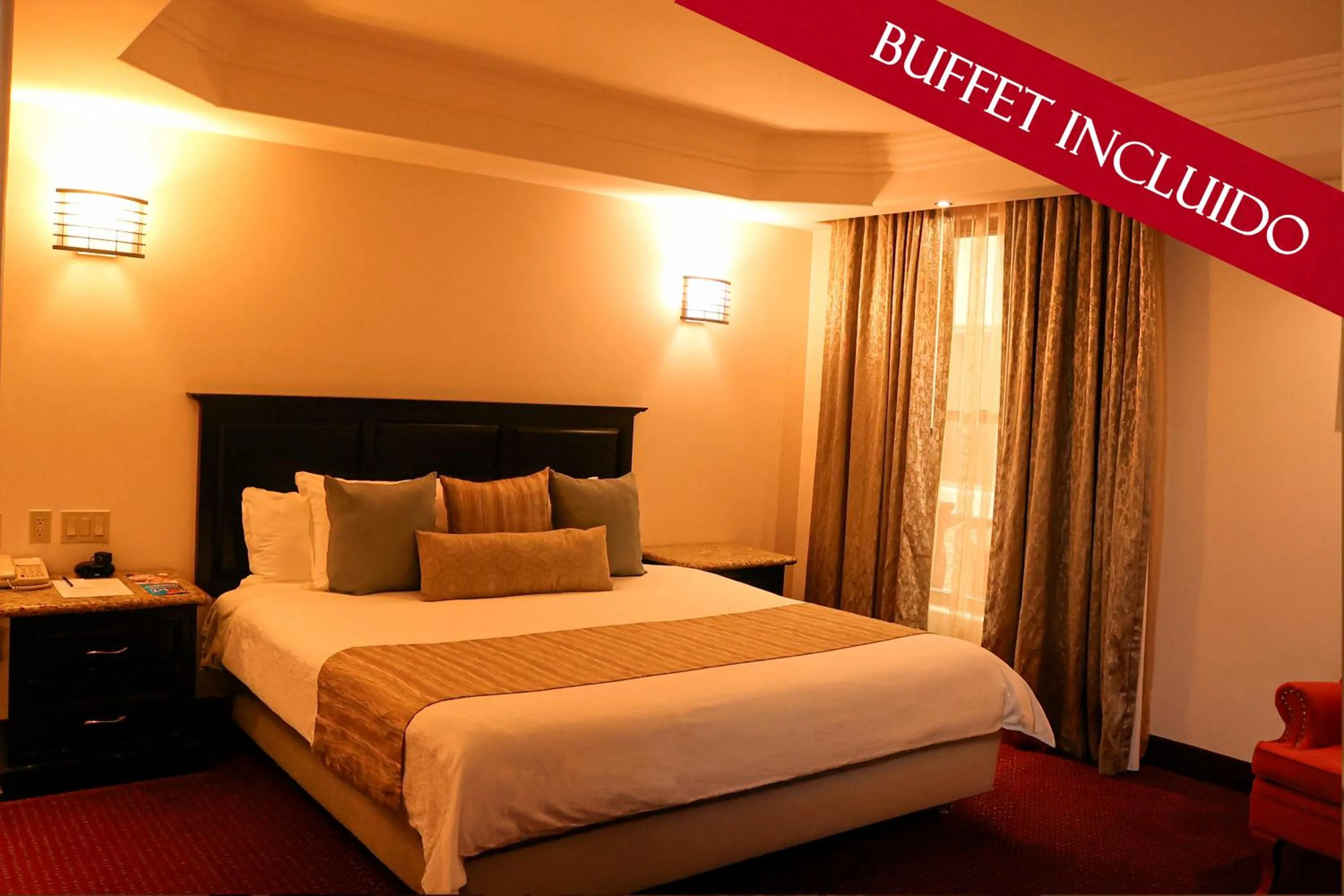 Bed in Hotel Ticuán