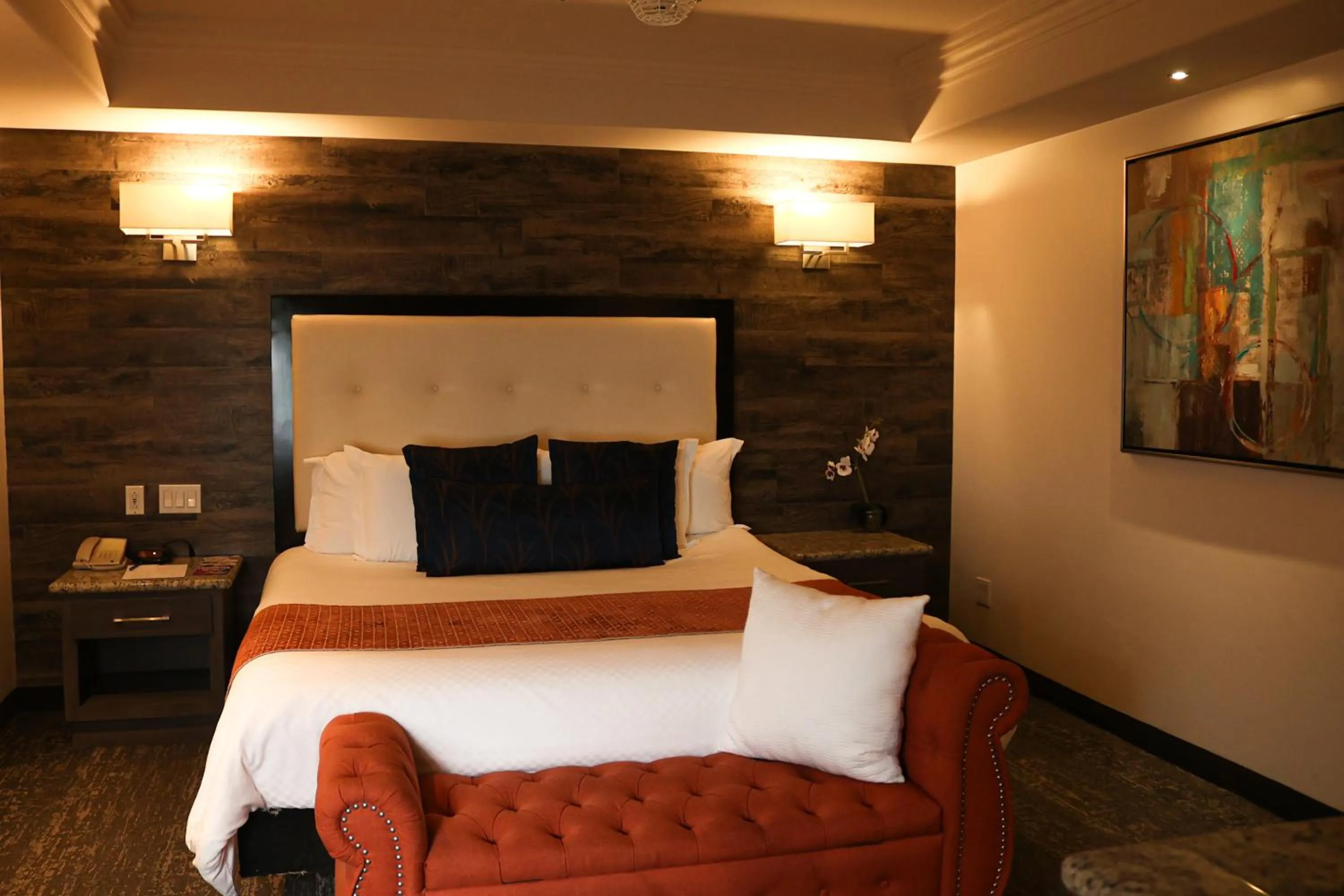 Bed in Hotel Ticuán