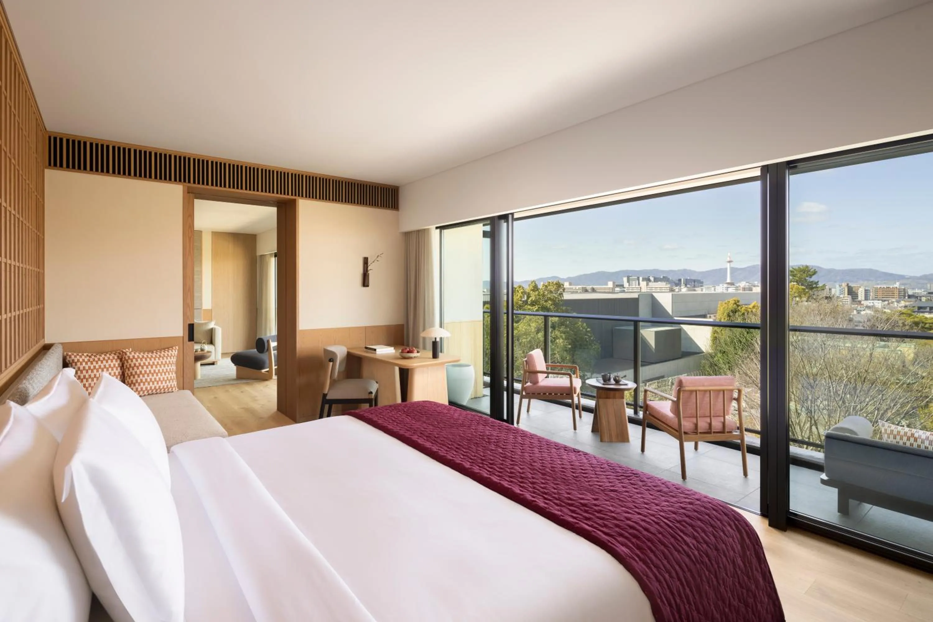 Bed in Six Senses Kyoto