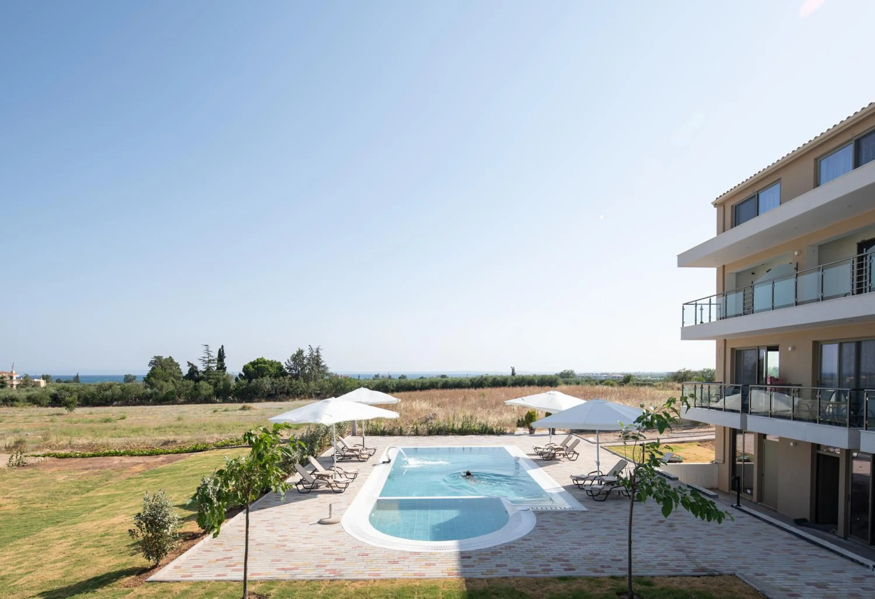 Pool view in Aetherion Studios & Suites