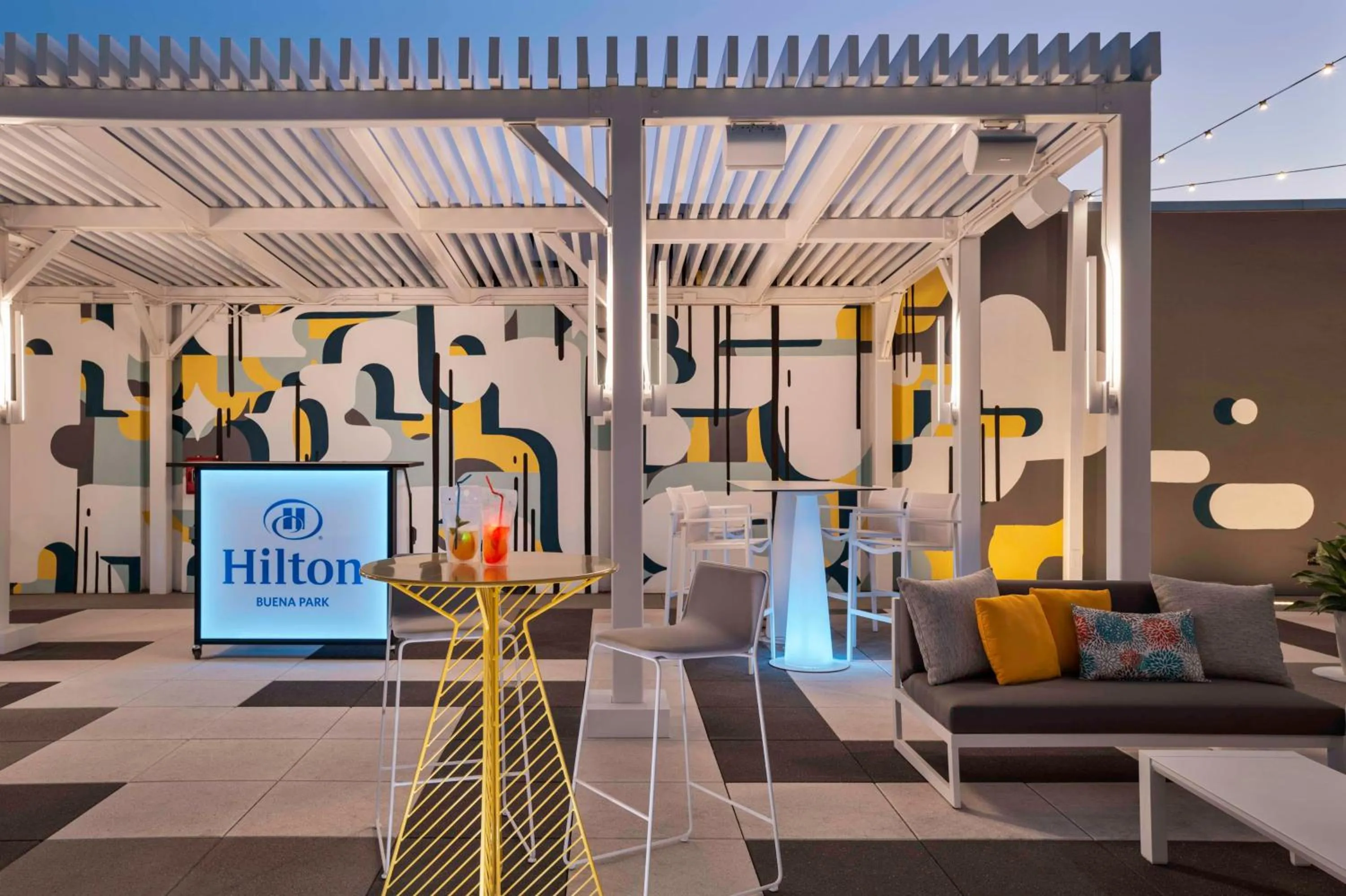Patio in Hilton Buena Park Anaheim