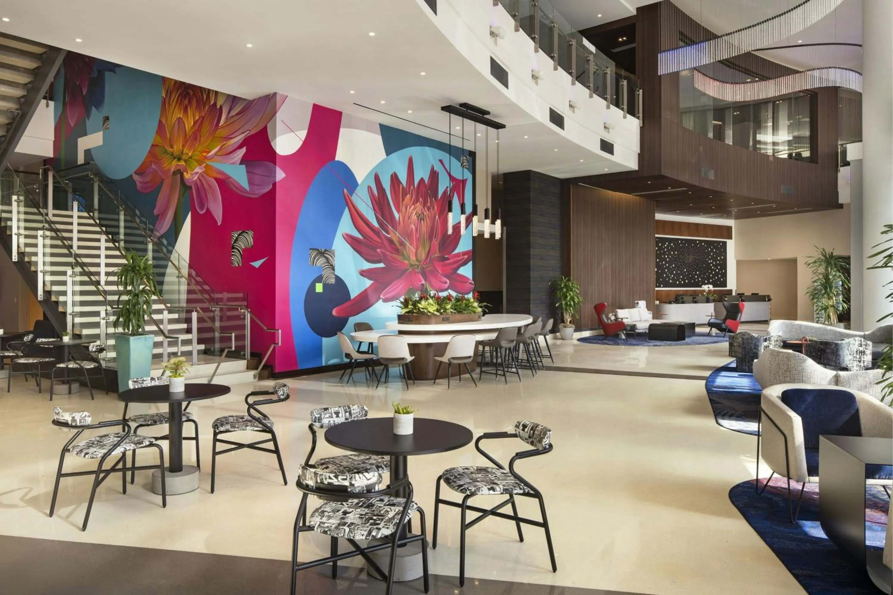 Lobby or reception in Courtyard by Marriott Los Angeles L.A. LIVE