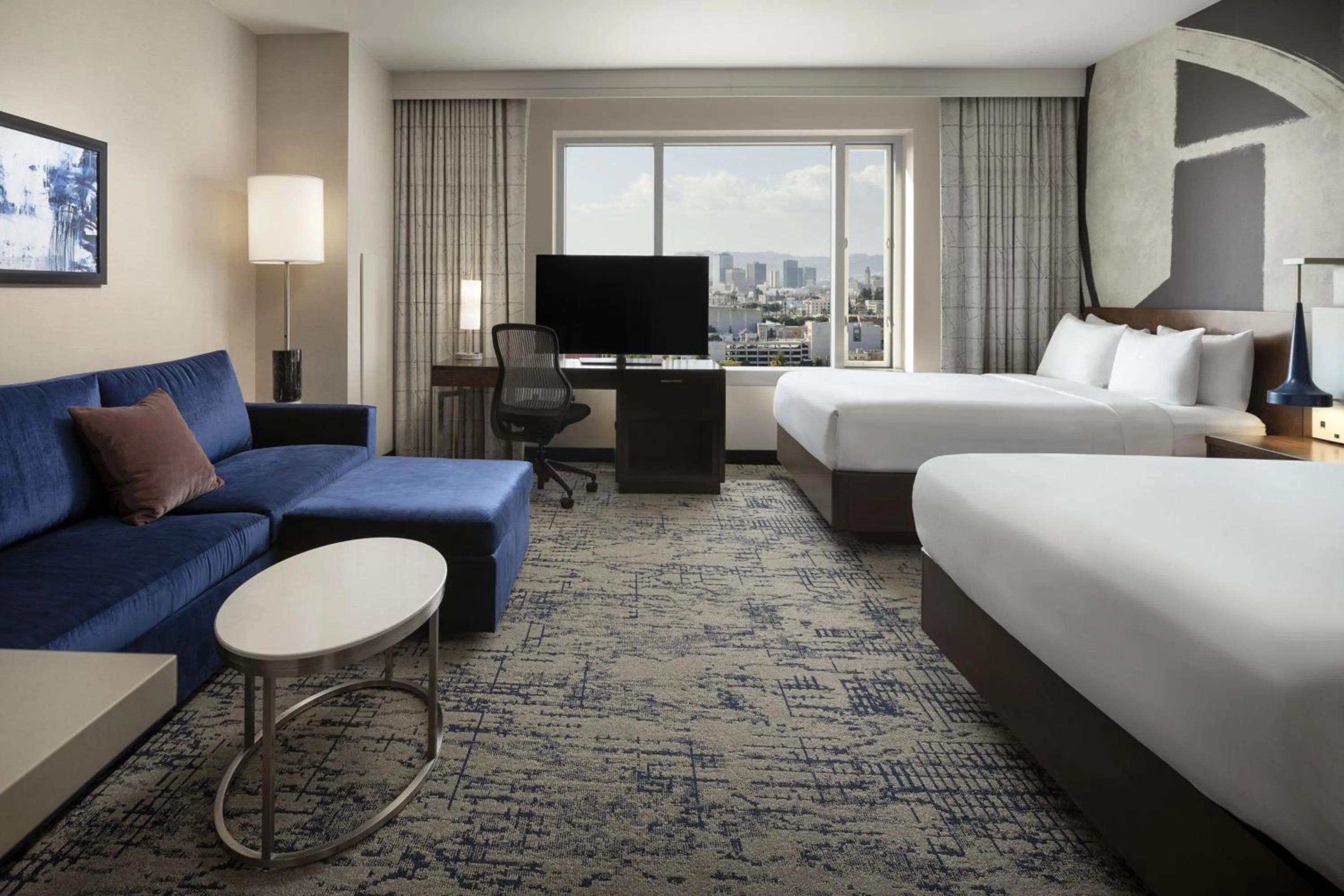 Bedroom, Bed in Residence Inn by Marriott Los Angeles L.A. LIVE