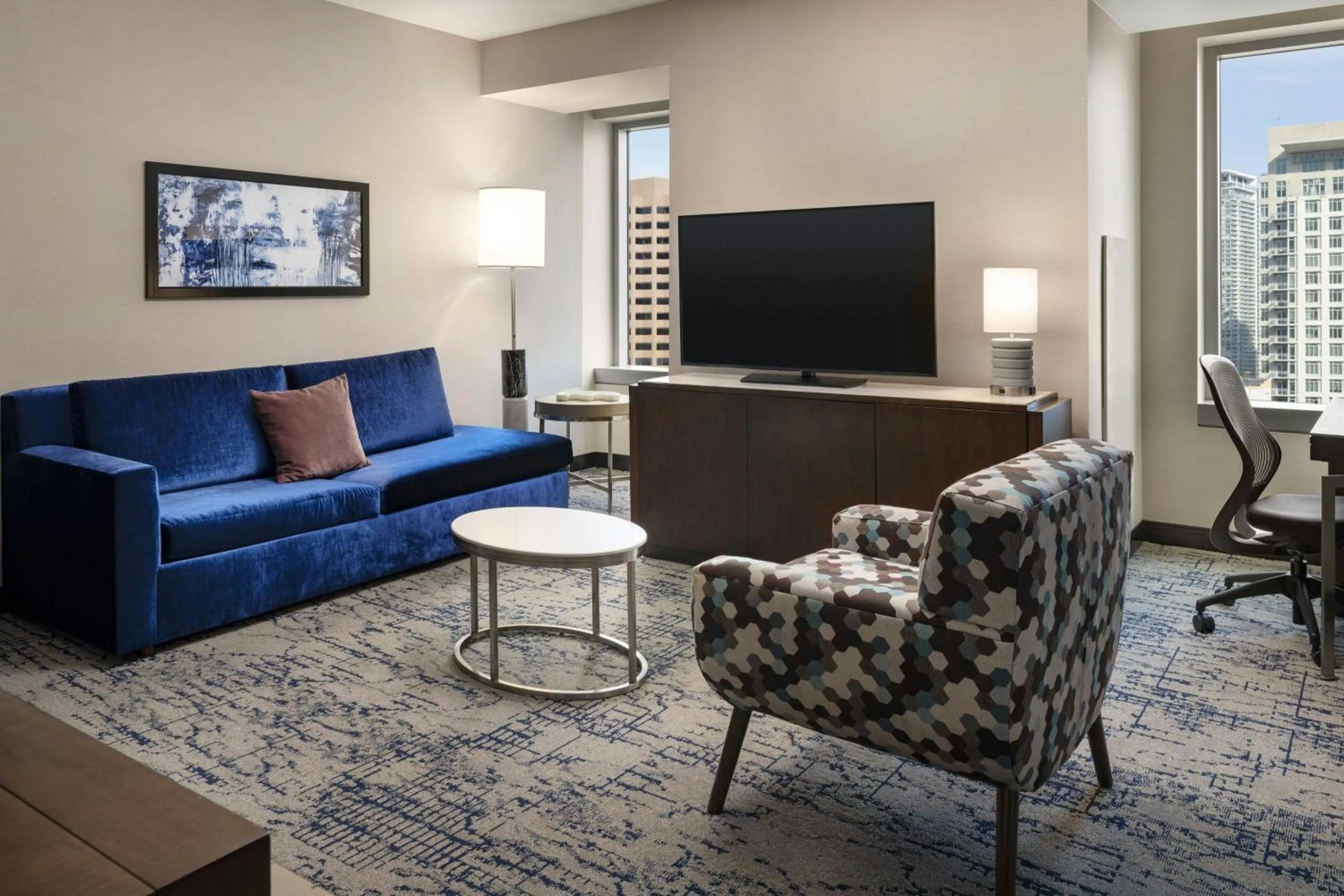Living room in Residence Inn by Marriott Los Angeles L.A. LIVE