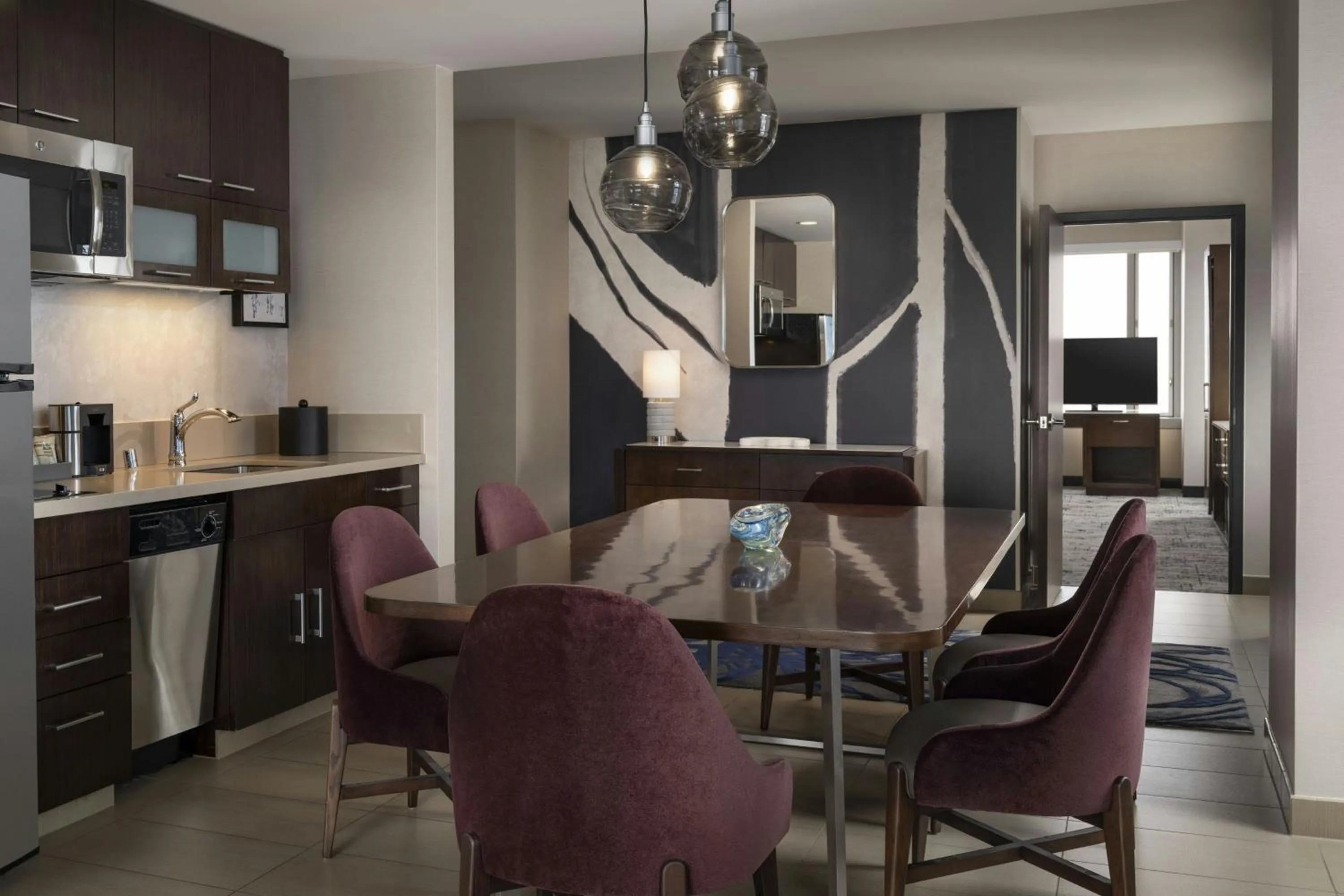 Kitchen or kitchenette in Residence Inn by Marriott Los Angeles L.A. LIVE