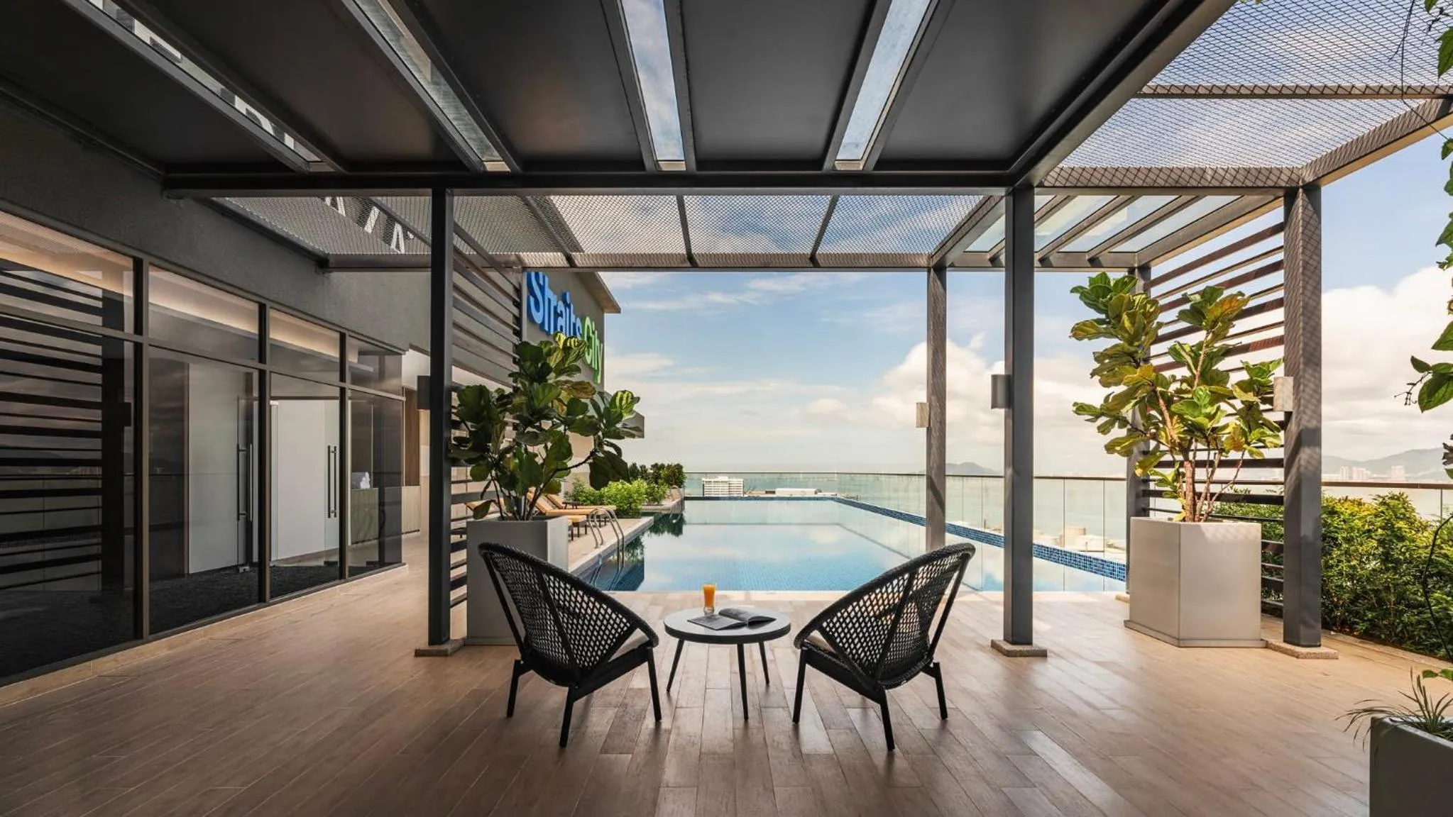 Swimming pool in Crowne Plaza Penang Straits City by IHG