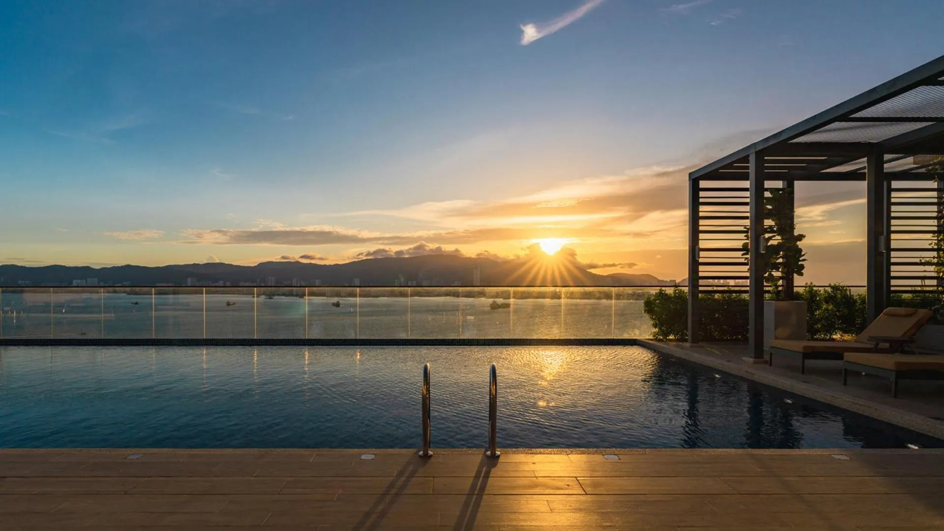 Swimming pool in Crowne Plaza Penang Straits City by IHG