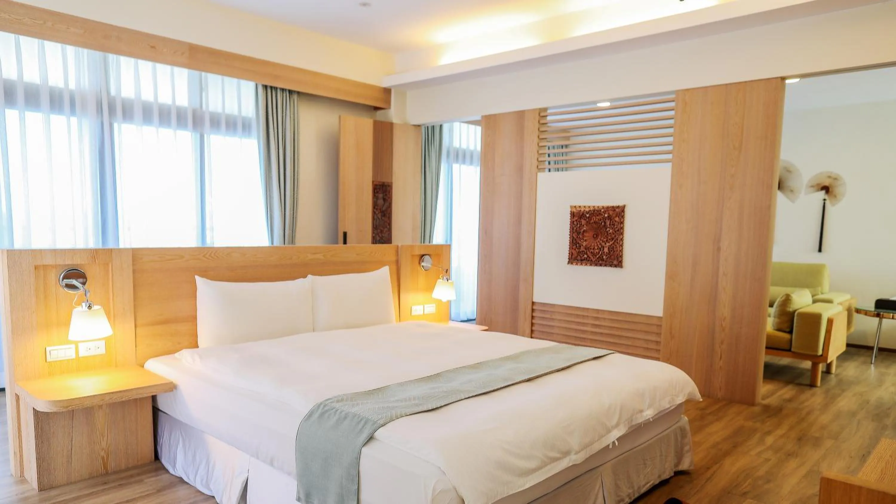 Photo of the whole room, Bed in Sea Passion Hotel