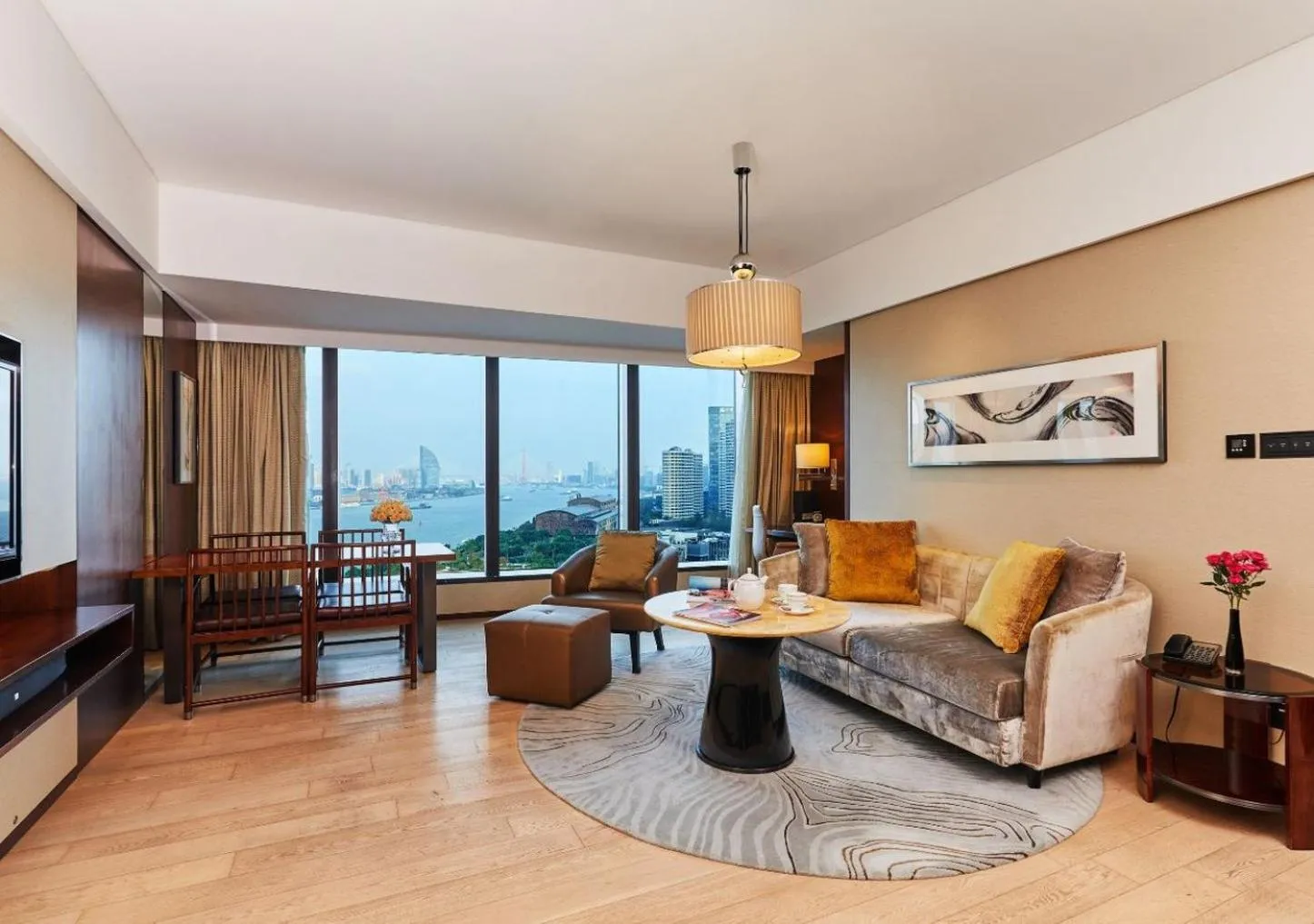 Living room in Mandarin Oriental Pudong, Shanghai
