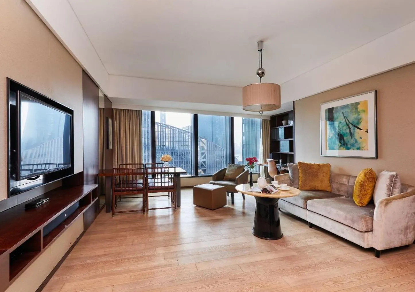 Living room in Mandarin Oriental Pudong, Shanghai