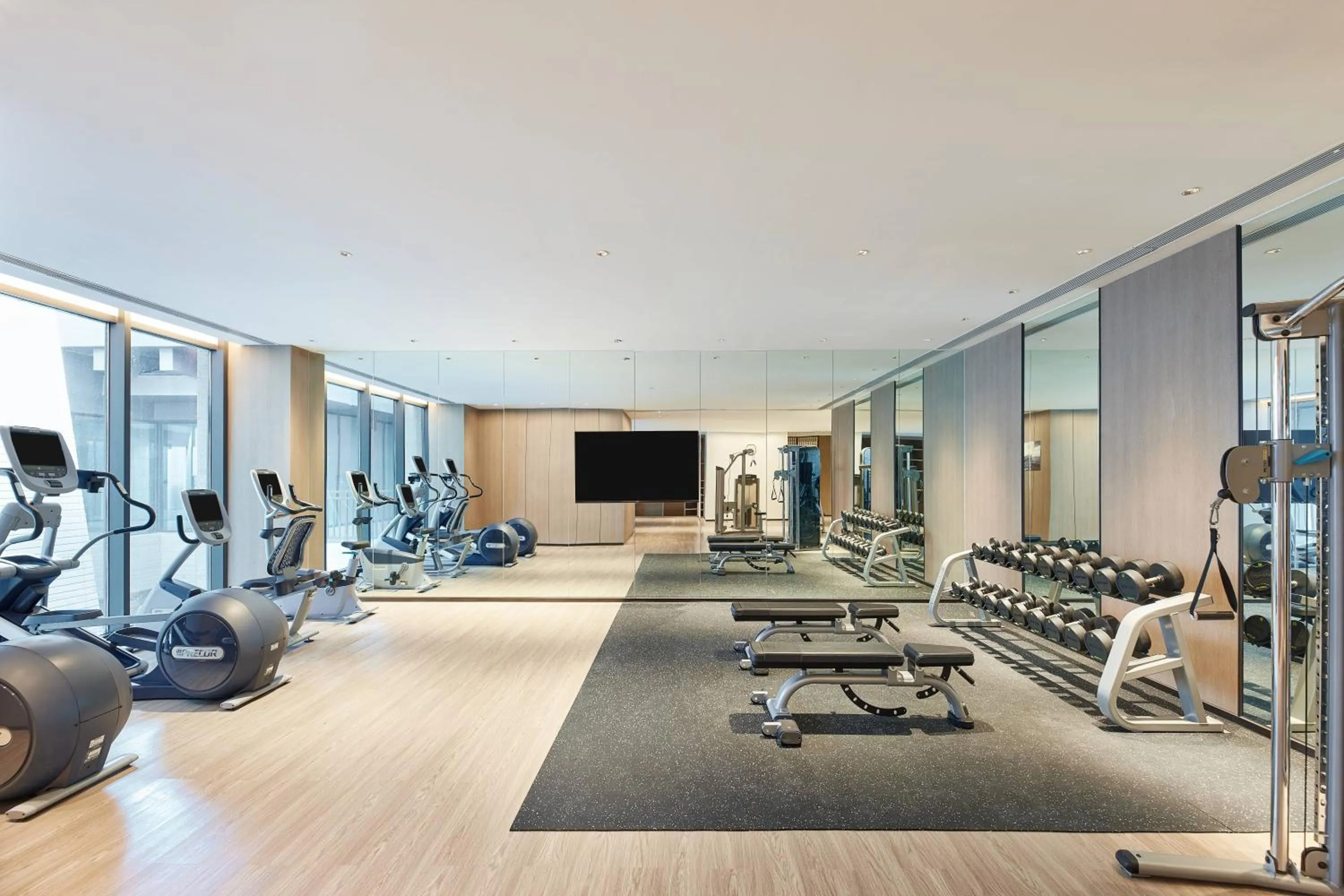 Fitness centre/facilities in Courtyard by Marriott Jiuzhaigou