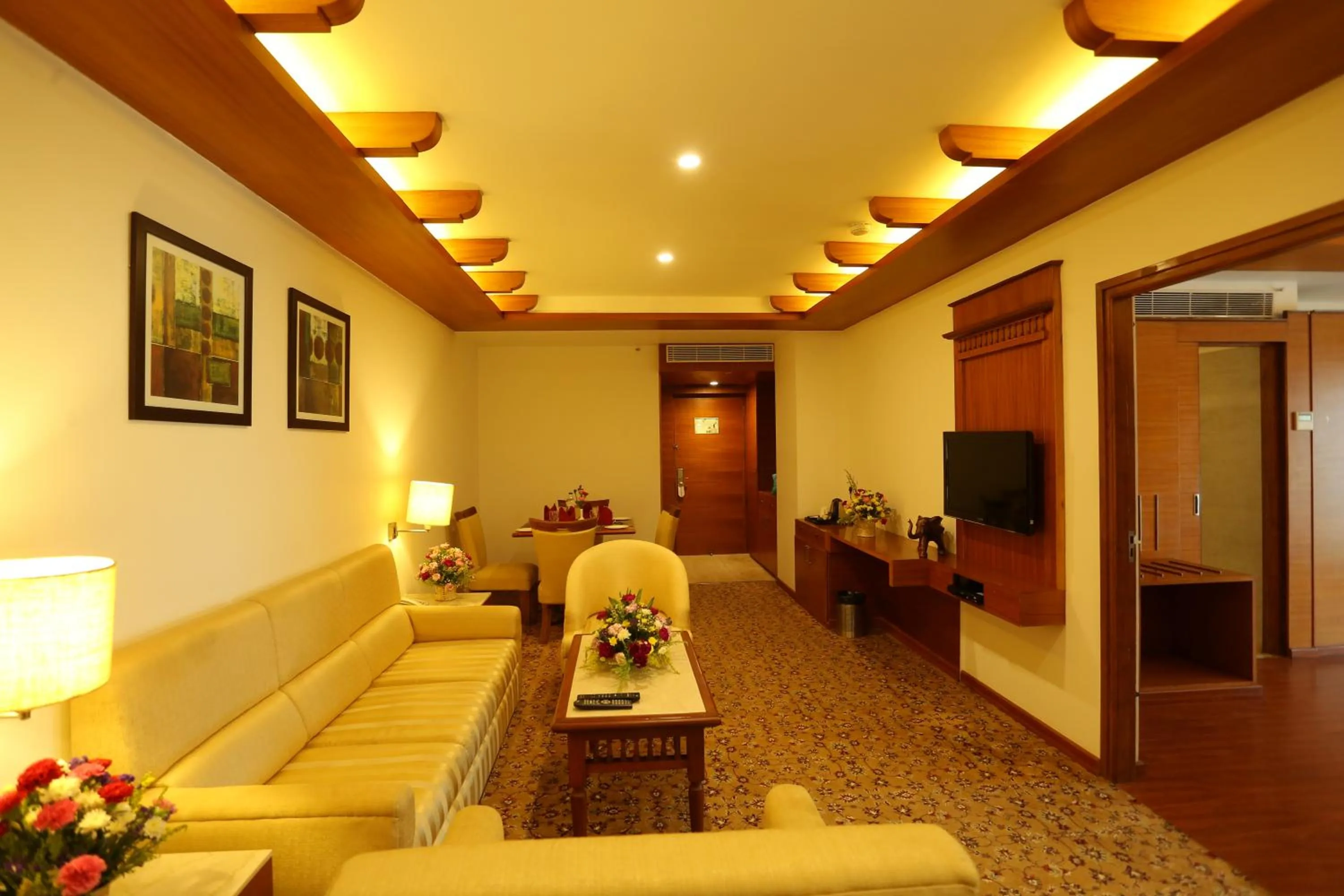 Seating area in Sivaraj Inn Salem