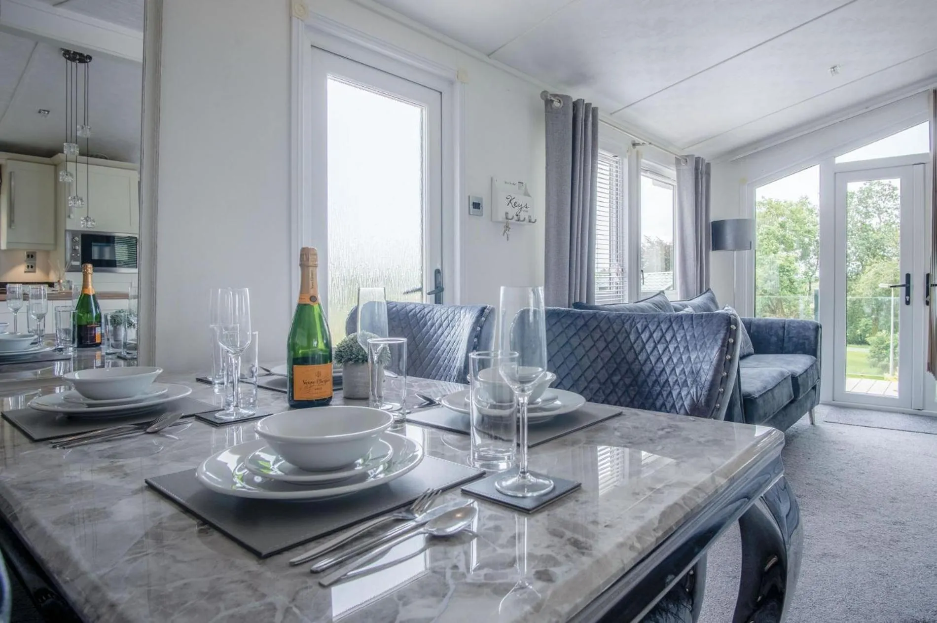 Floor plan in 1 Manor Lodge - 3 Bedroom Lodge - Pendine