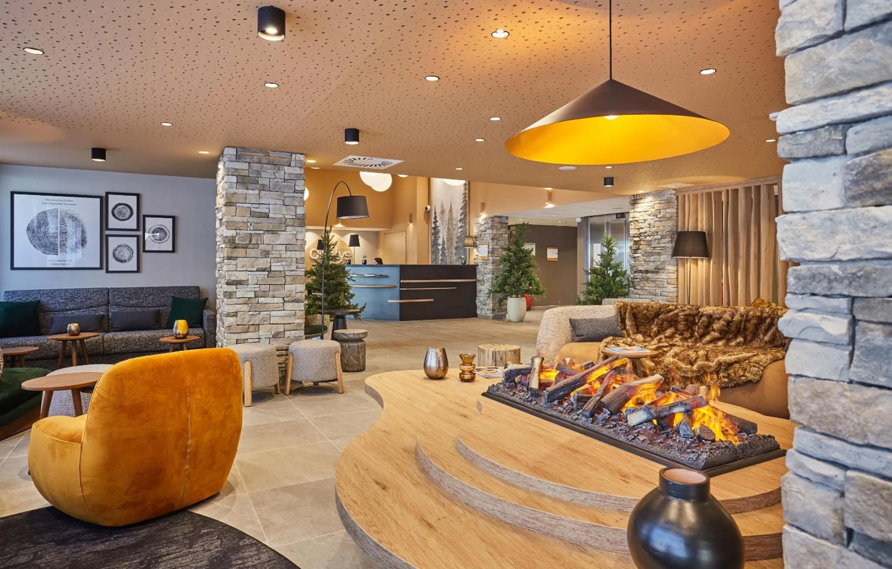 Lobby or reception in Résidence Odalys Le Mont d'Auron