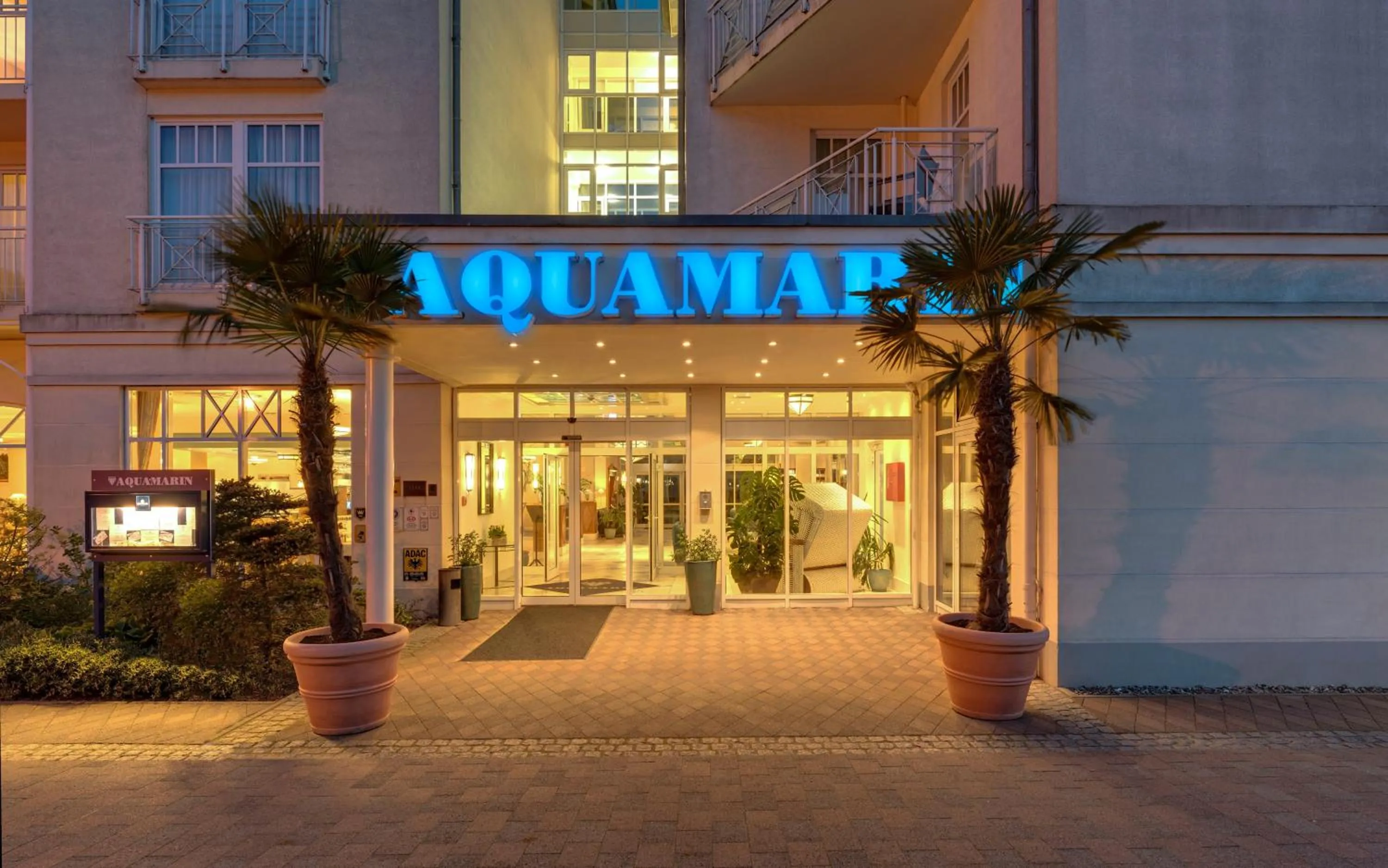 Facade/entrance in Hotel Aquamarin