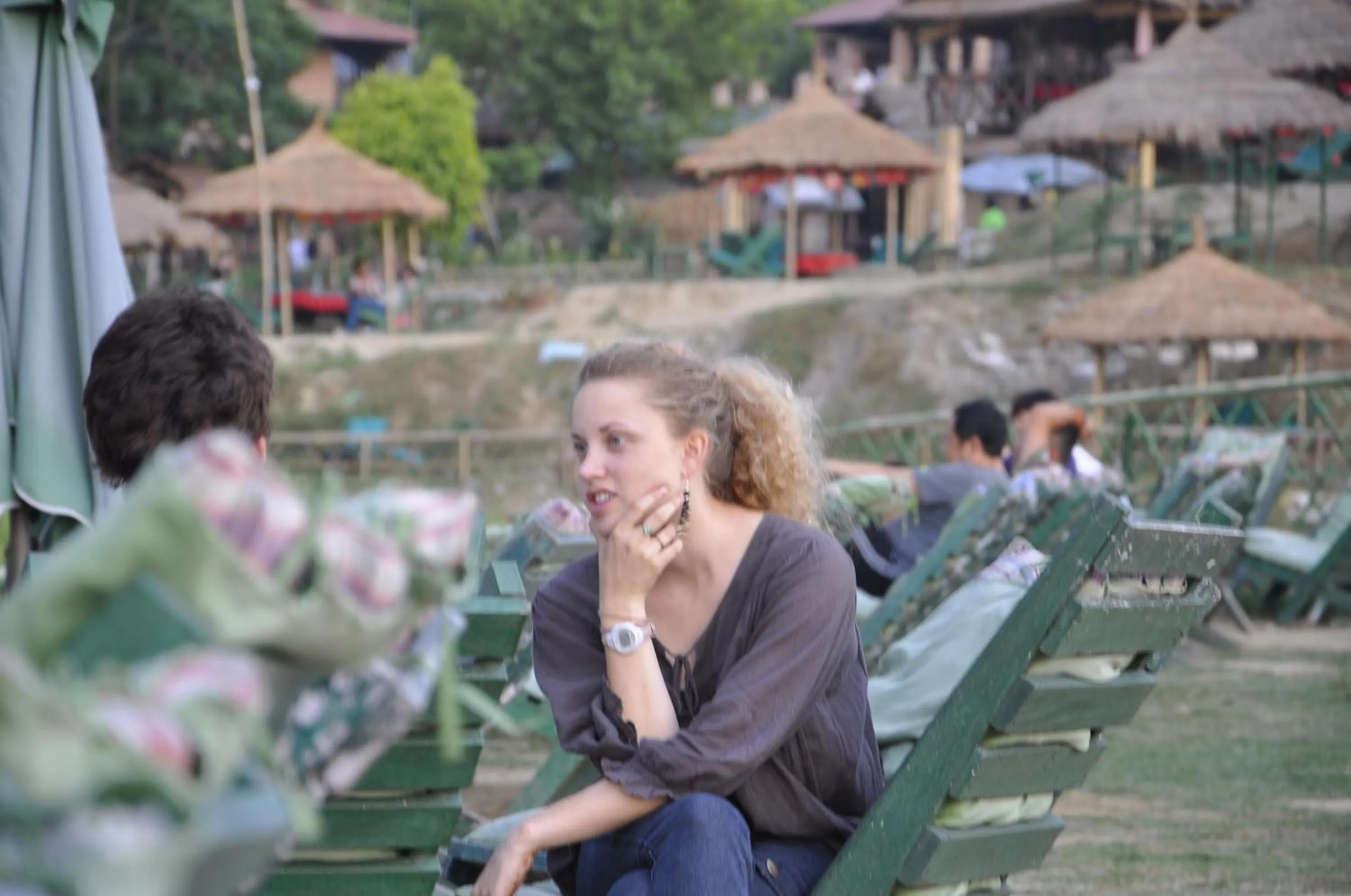 group of guests in Chitwan Paradise Hotel