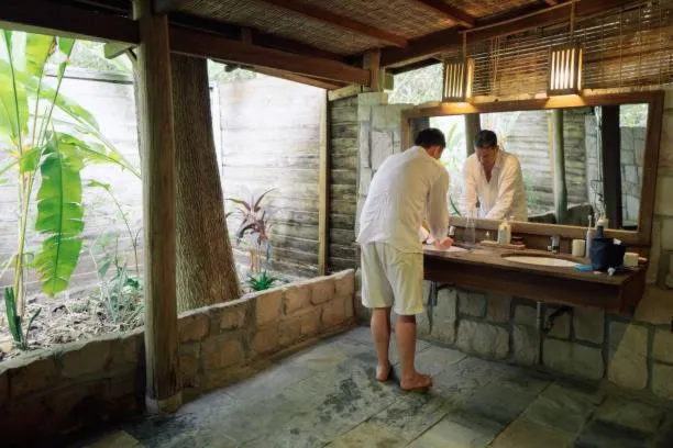 Bathroom in Chitwan Paradise Hotel