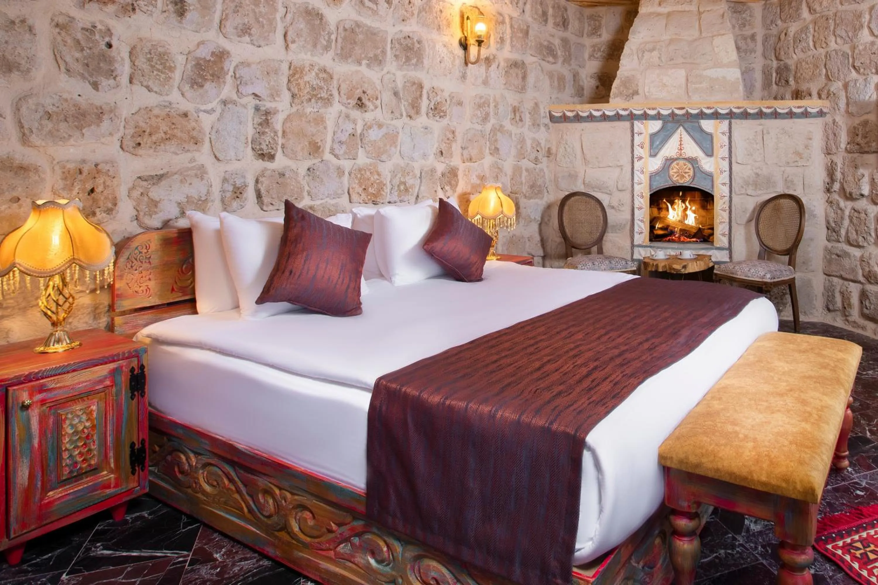 Bed in Cappadocia Pema Cave House