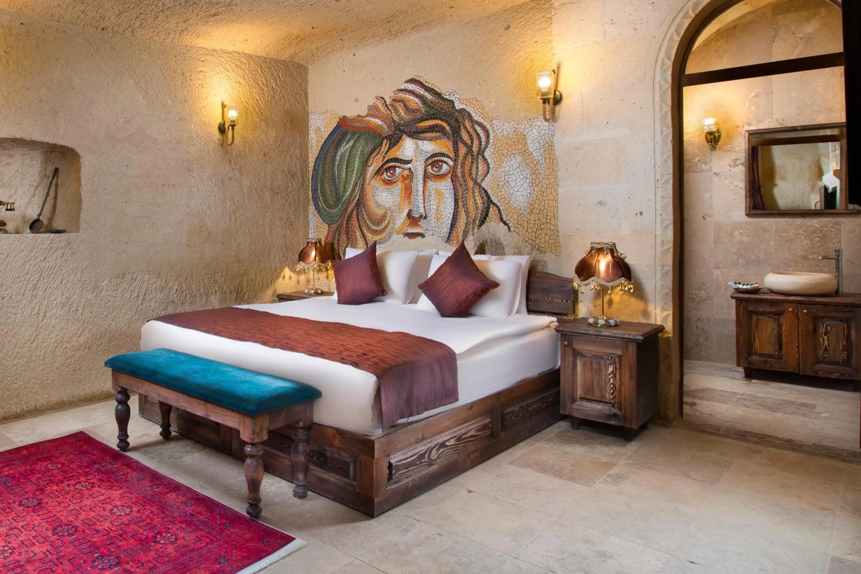 Bed in Cappadocia Pema Cave House