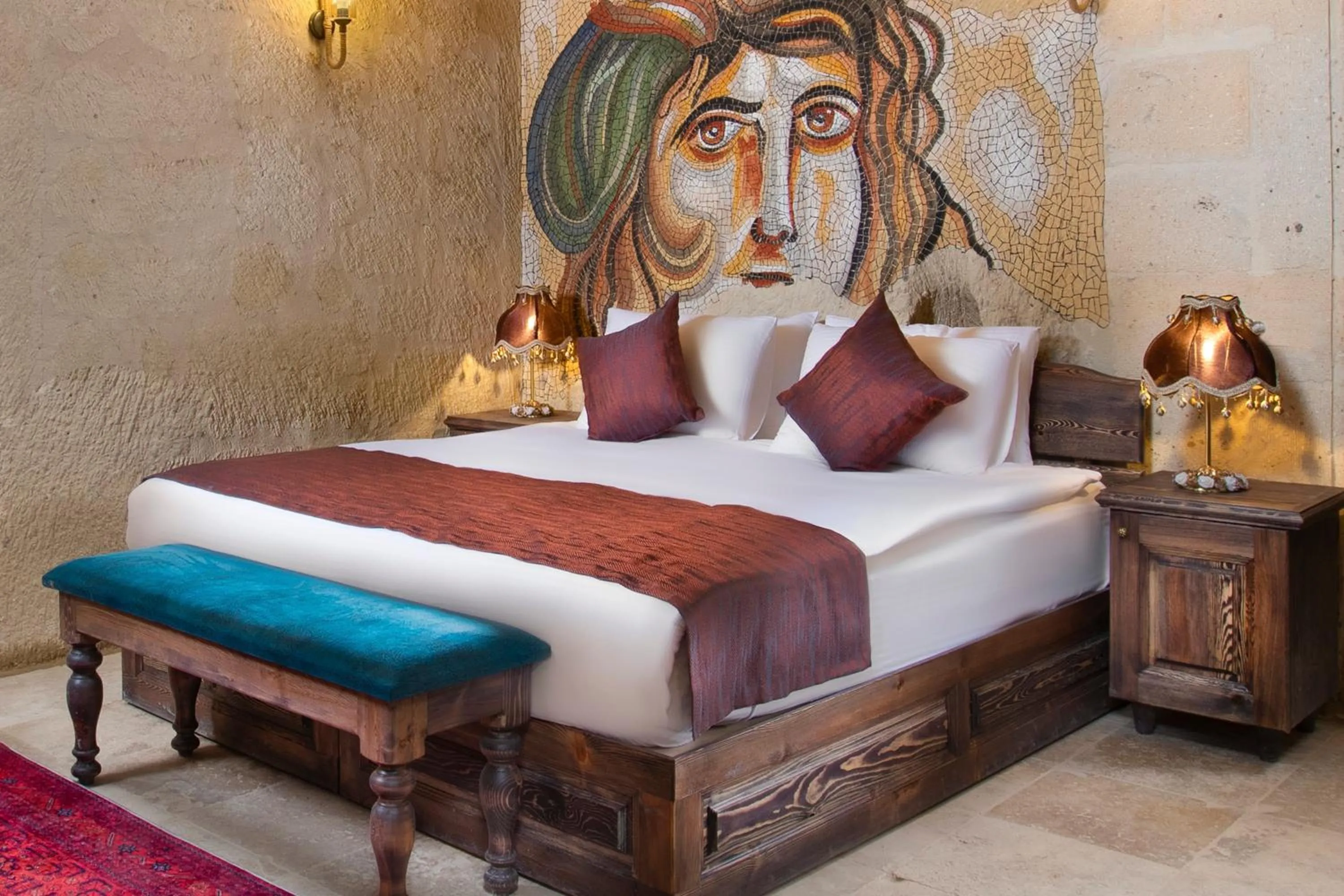 Bed in Cappadocia Pema Cave House