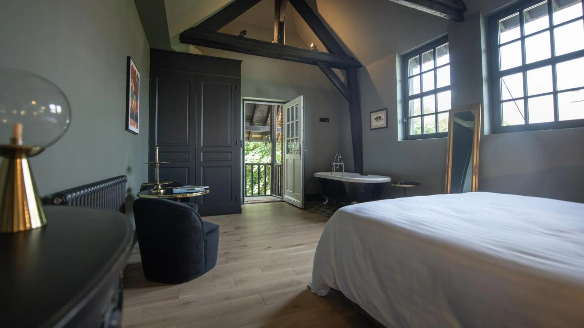 Bedroom, Bed in Maison Heronnière