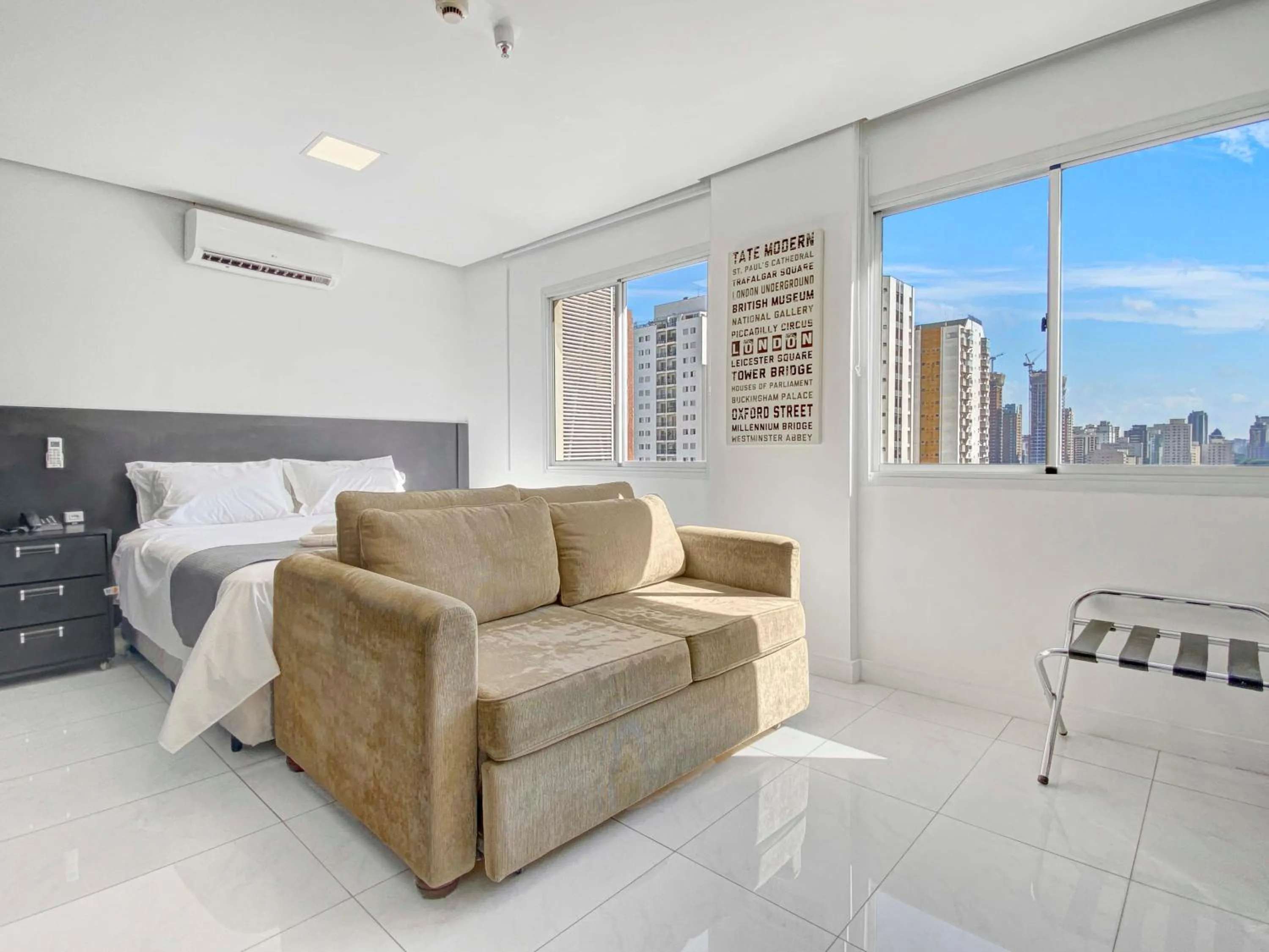 Bed in Hotel na Vila Olimpia