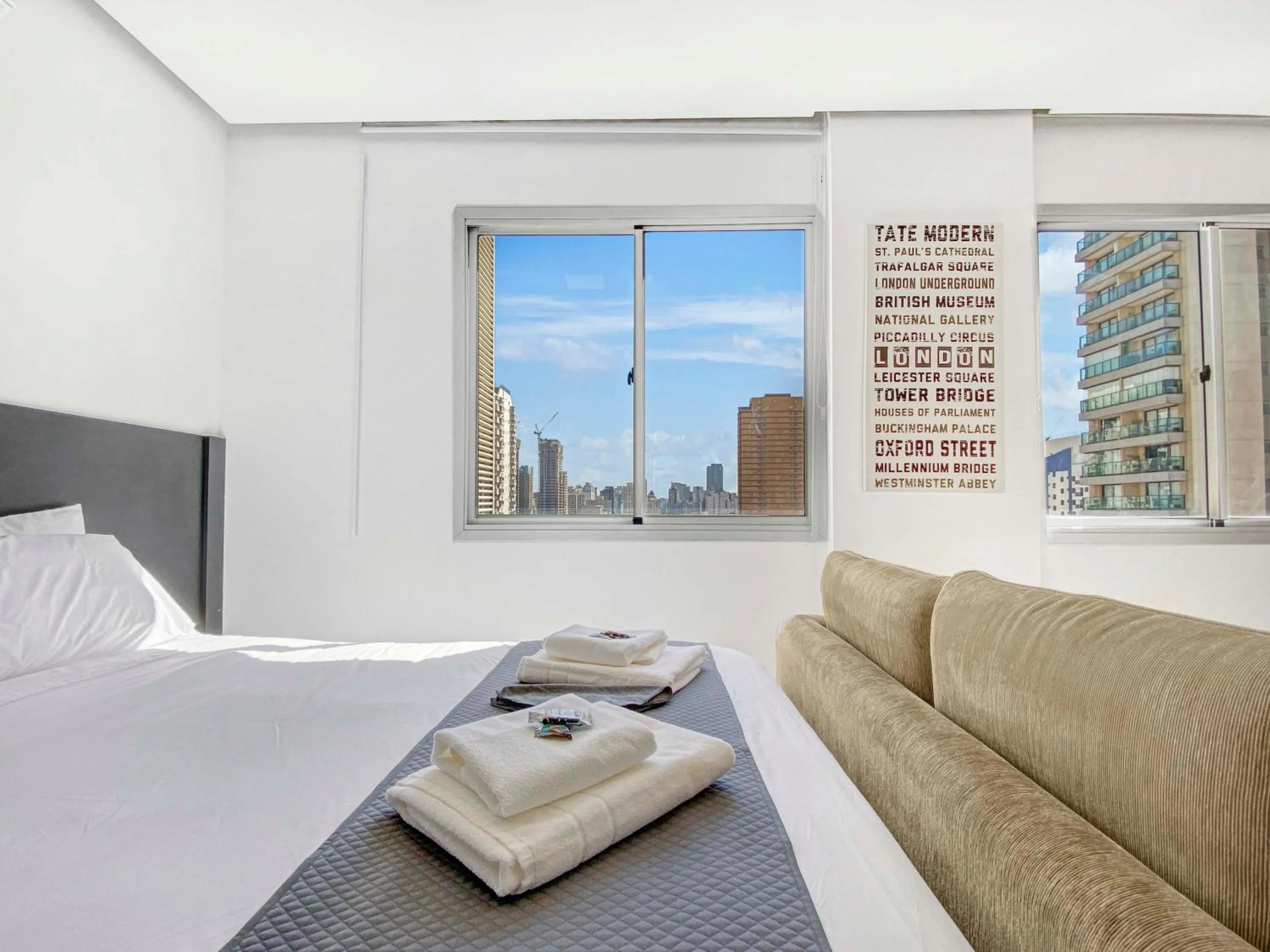 Bed in Hotel na Vila Olimpia