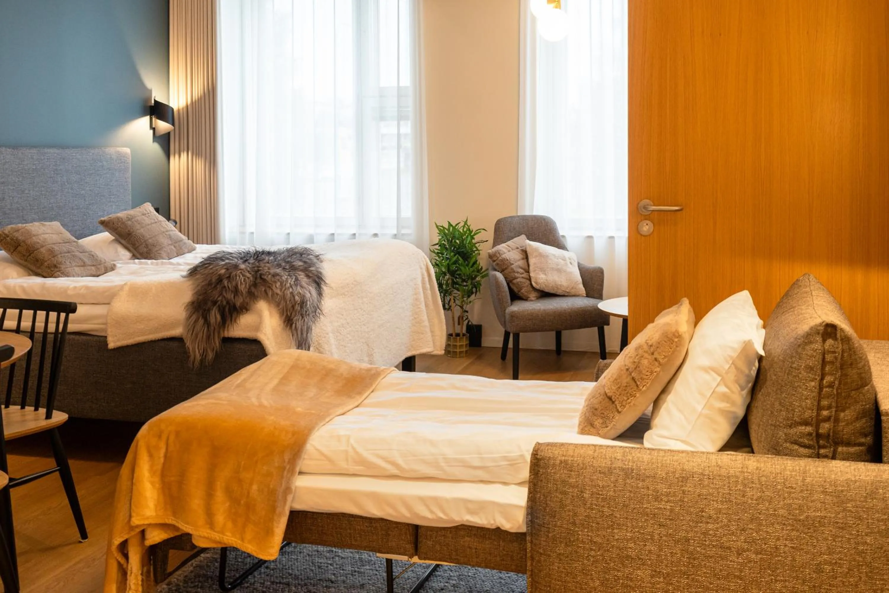 Bed in Postmaster Hotel