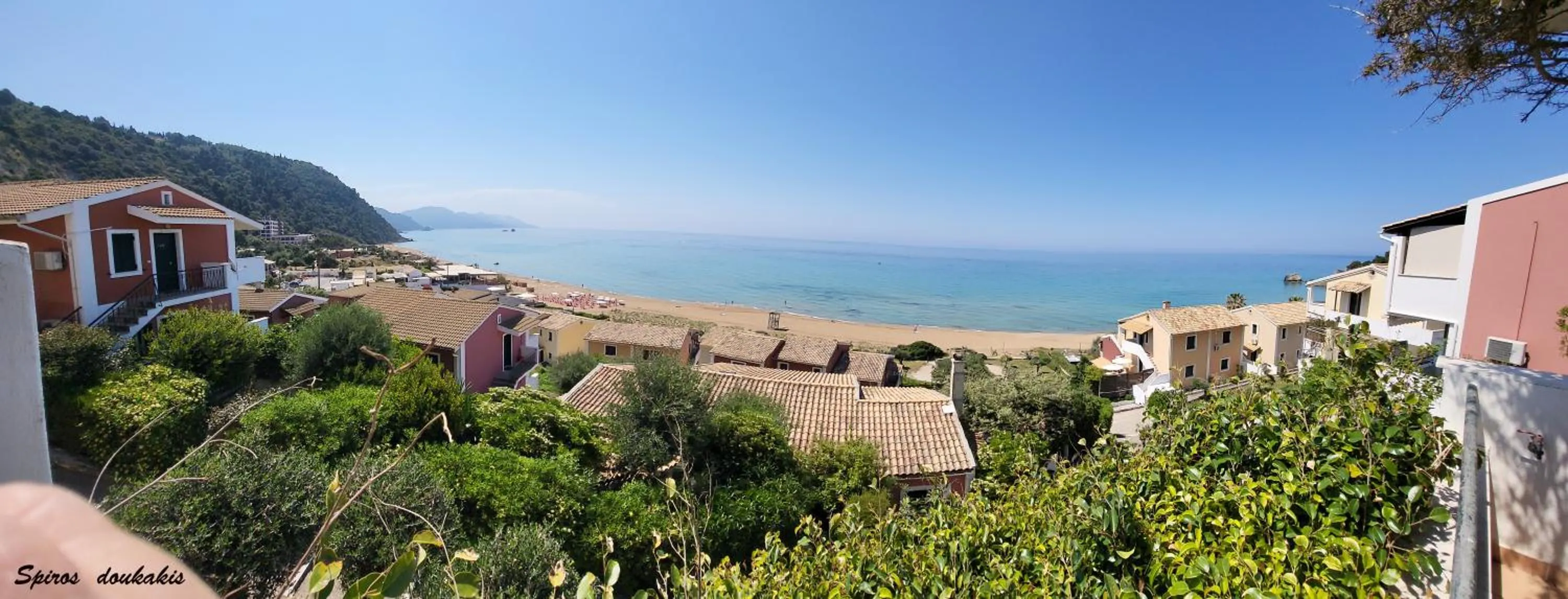 Bird's eye view in Athena's Veranda magestic views Home 97 in Glyfada of Corfu by New Era