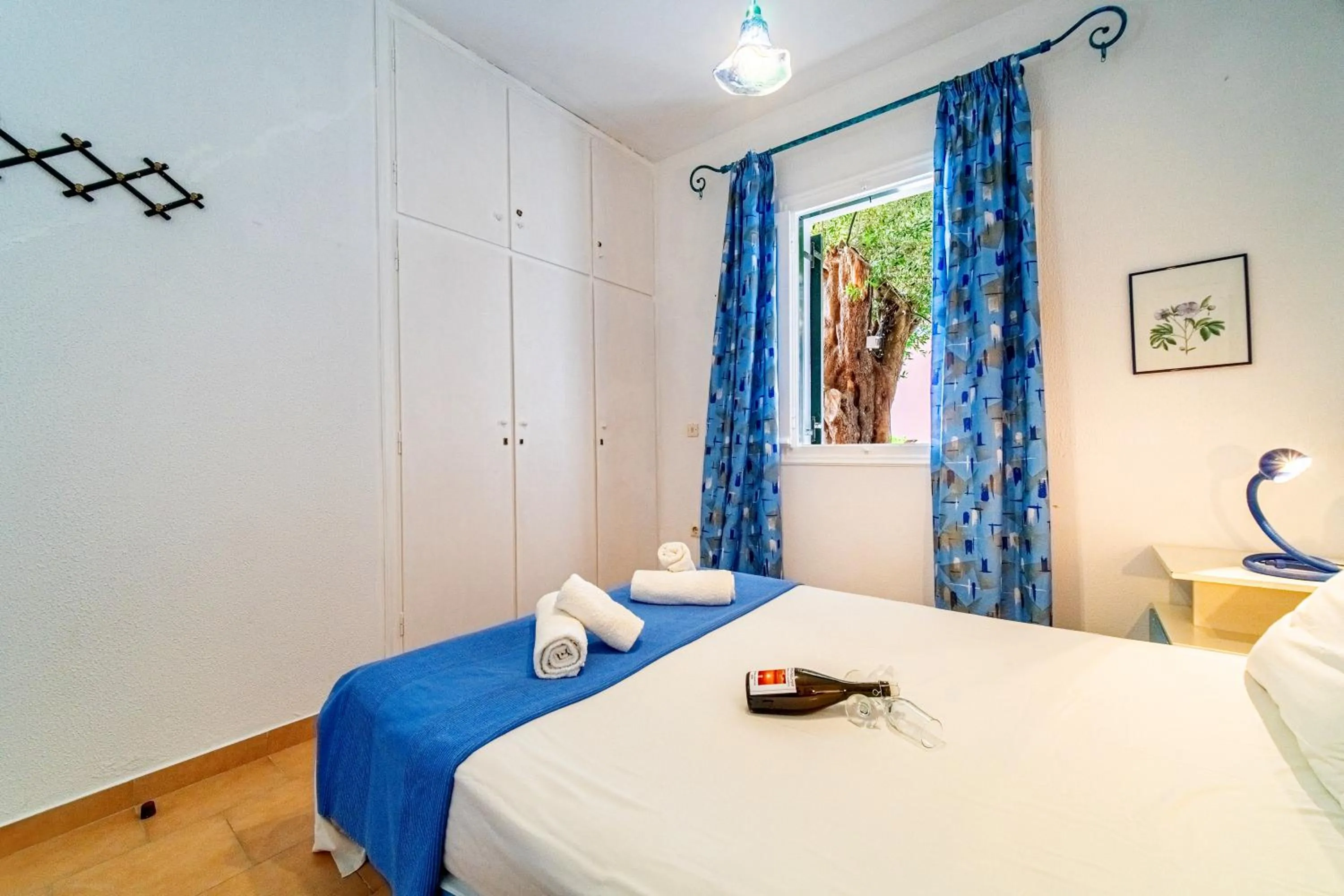 Bed in Athena's Veranda magestic views Home 97 in Glyfada of Corfu by New Era