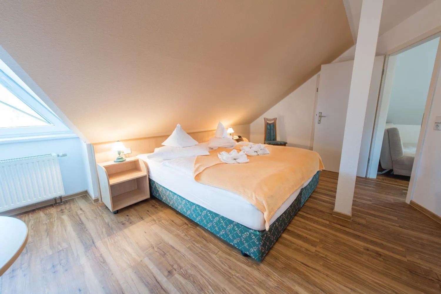 Bed in Hotel Ostseewoge