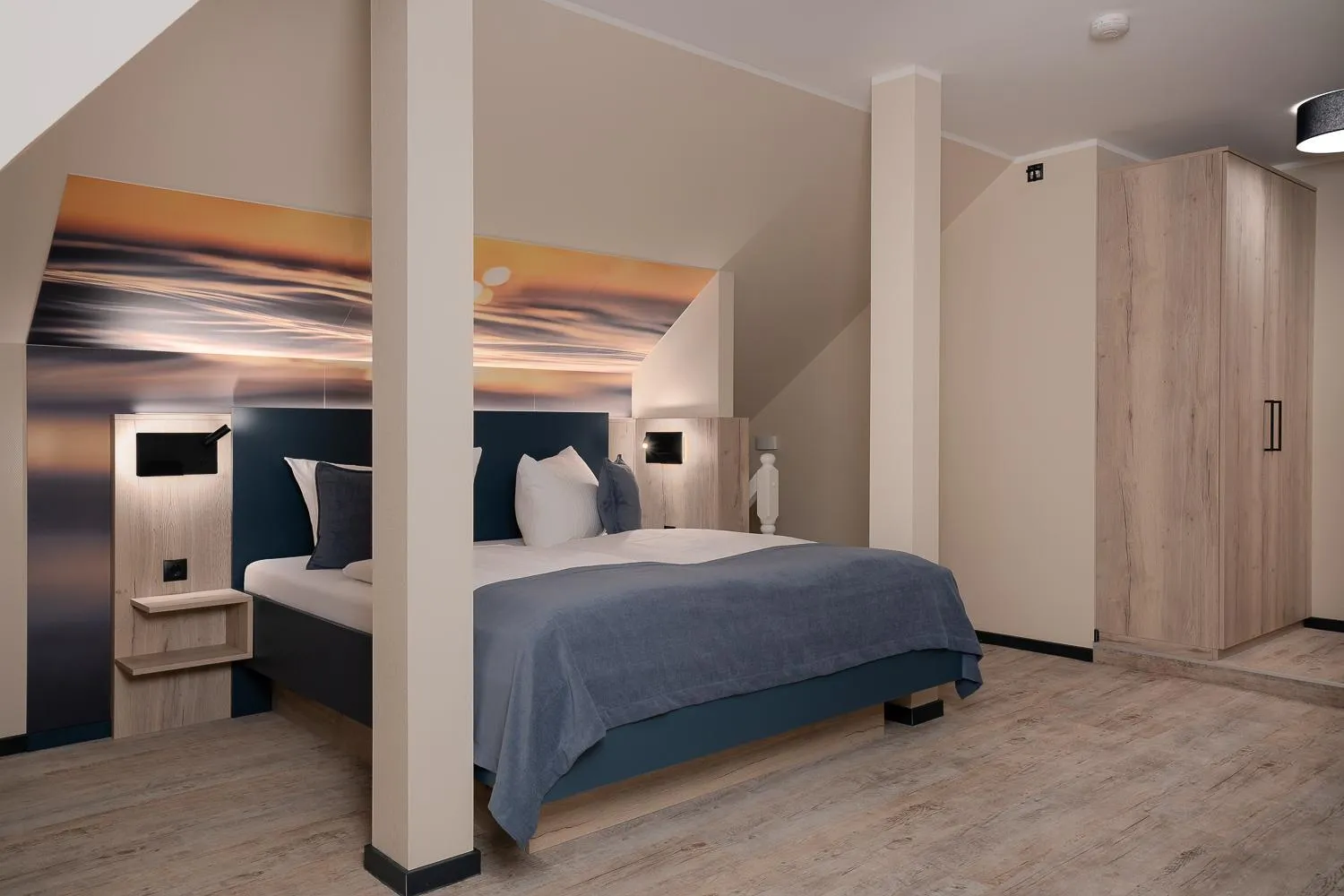 Bed in Hotel Ostseewoge