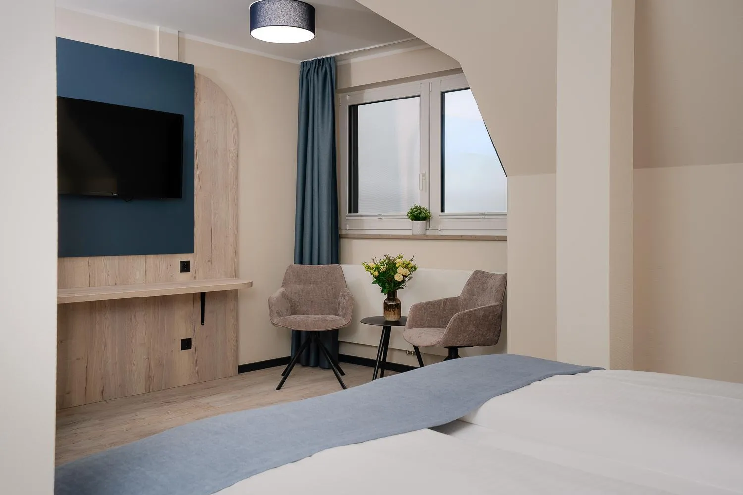 Bedroom, Bed in Hotel Ostseewoge