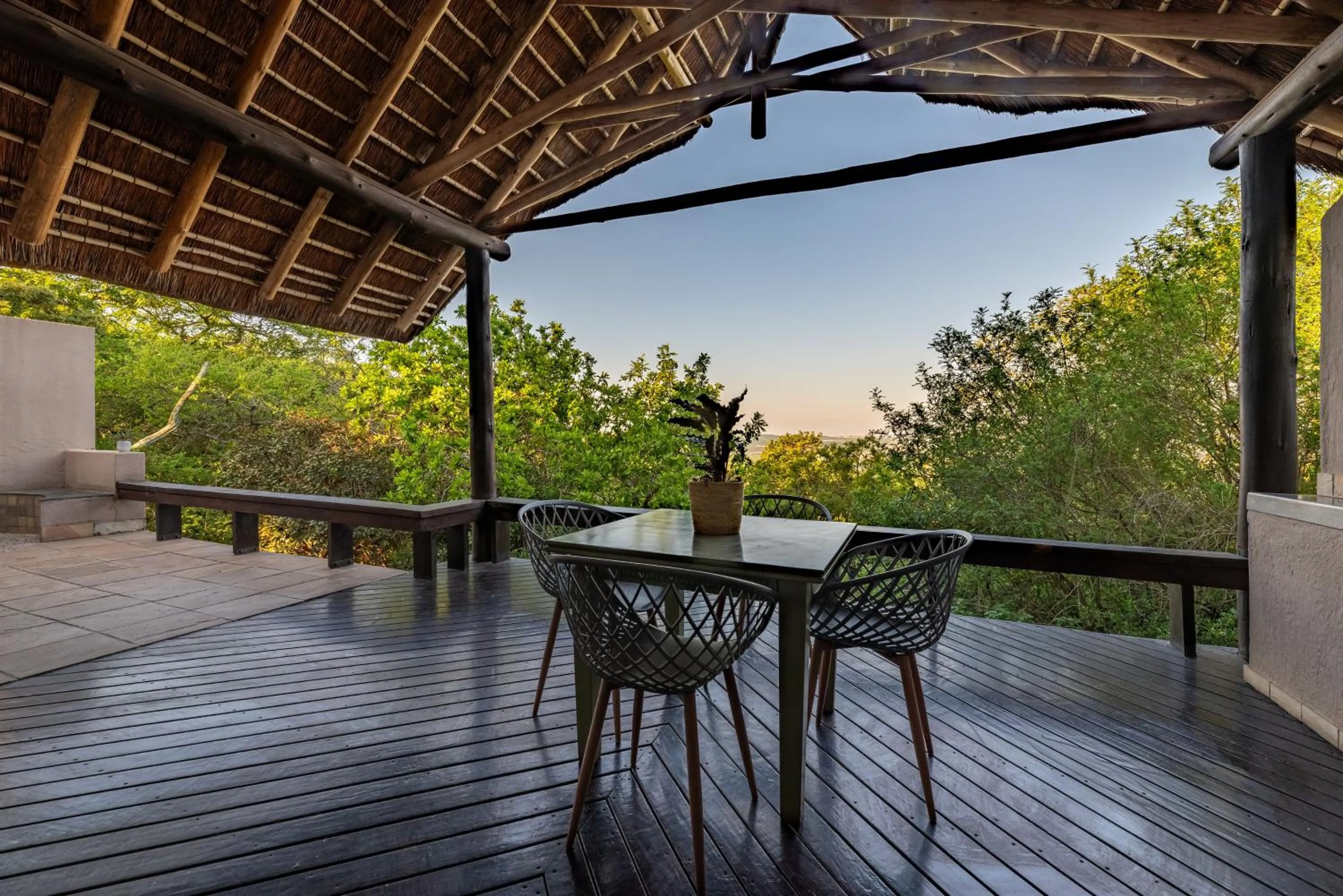 Patio in Muluwa Lodge
