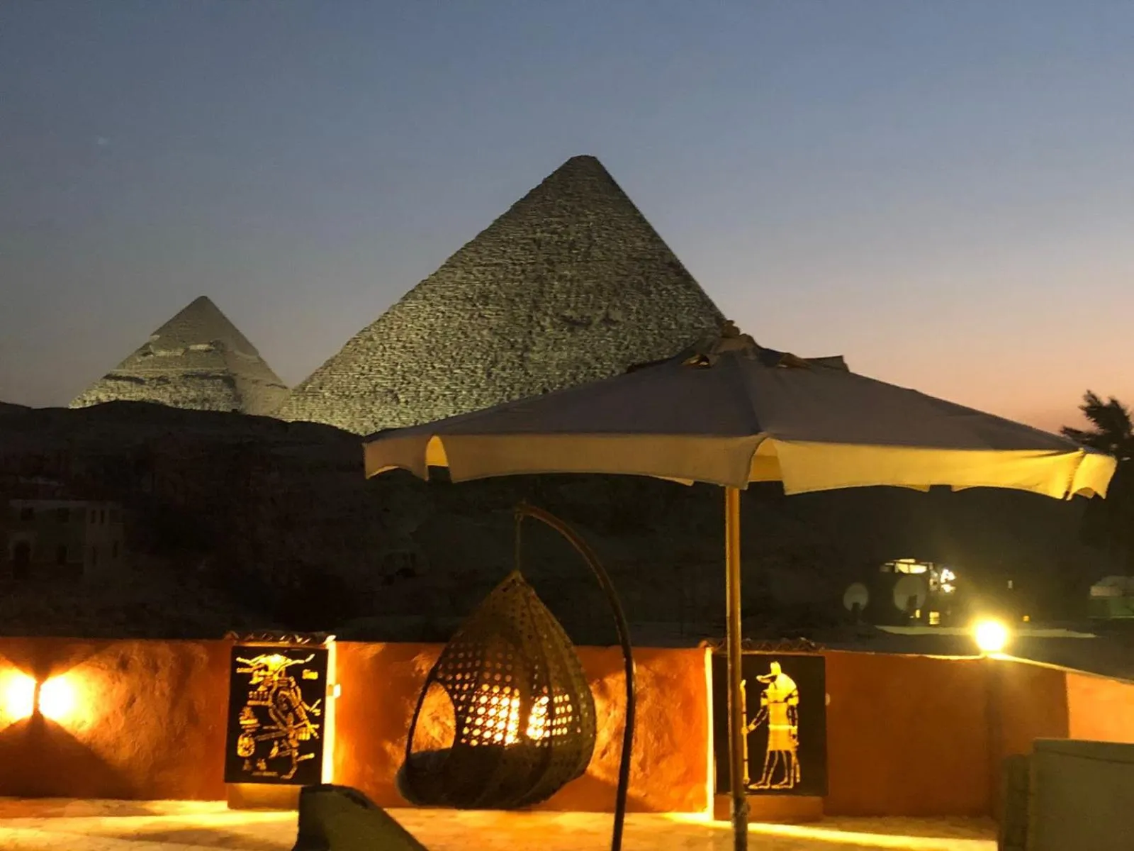 Landmark view in El Khalil Pyramids View Inn