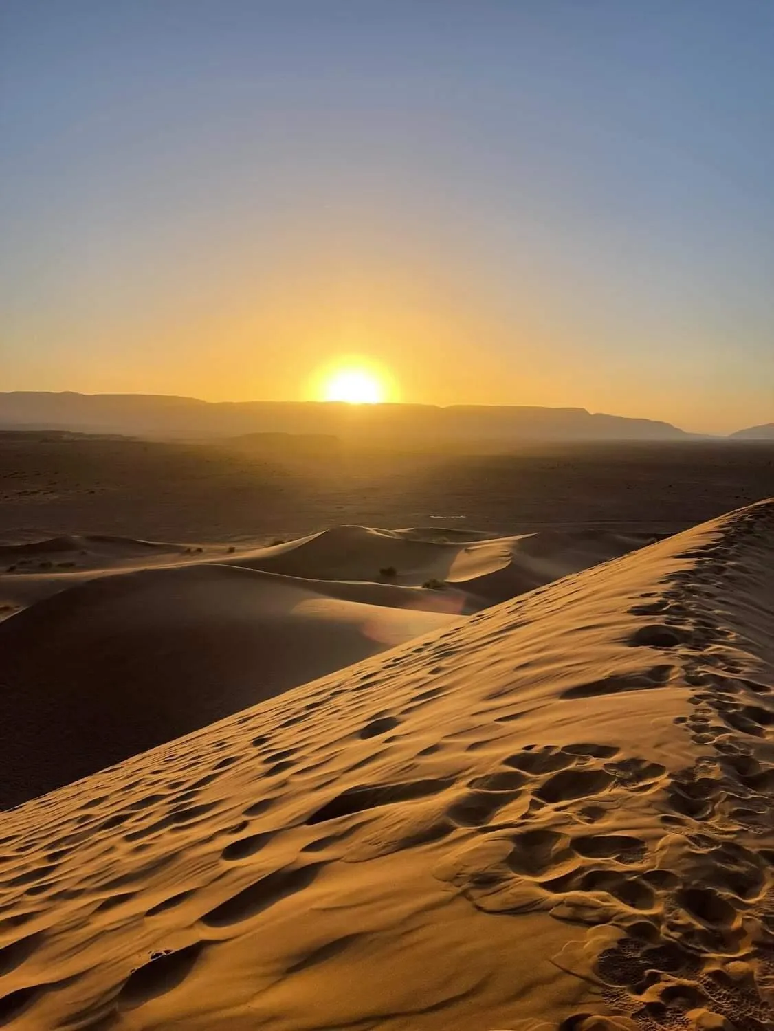 Mountain view in Tinfou desert camp