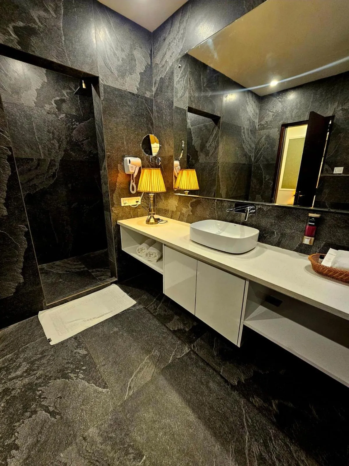 Bathroom in Corbett Tusker Trail