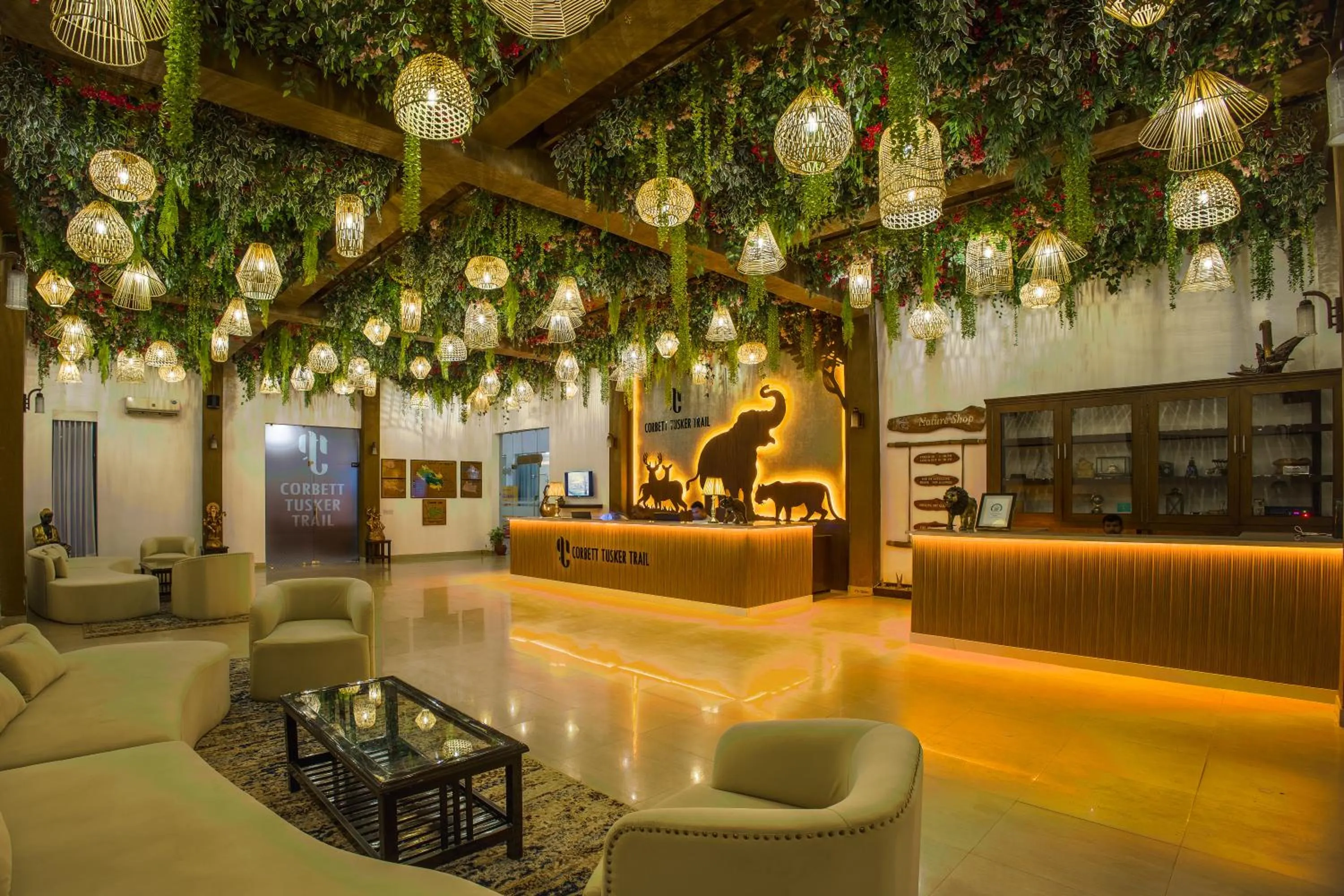 Lobby or reception in Corbett Tusker Trail