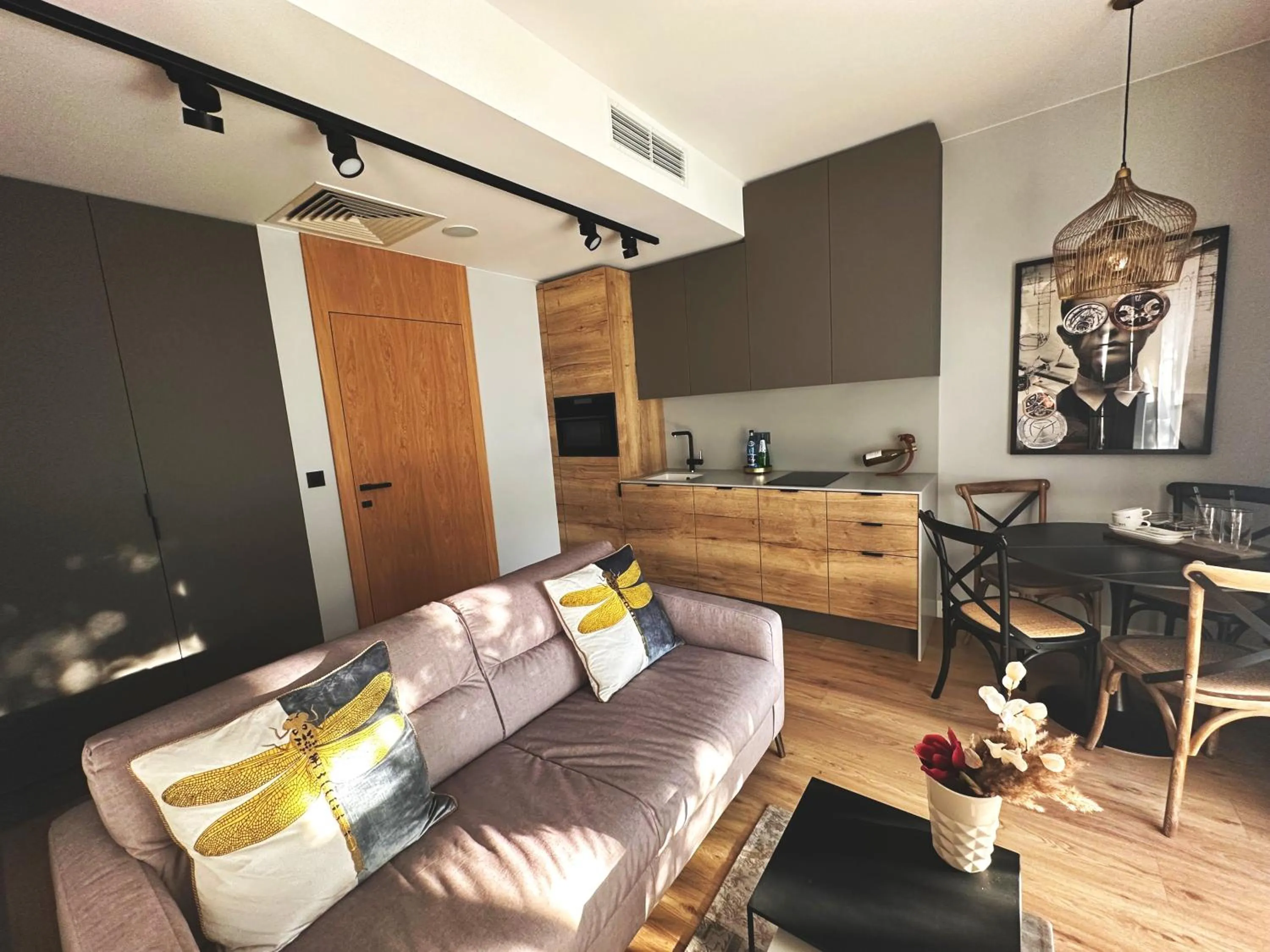 Kitchen or kitchenette in Aparthotel City Break Plac Wolności 6