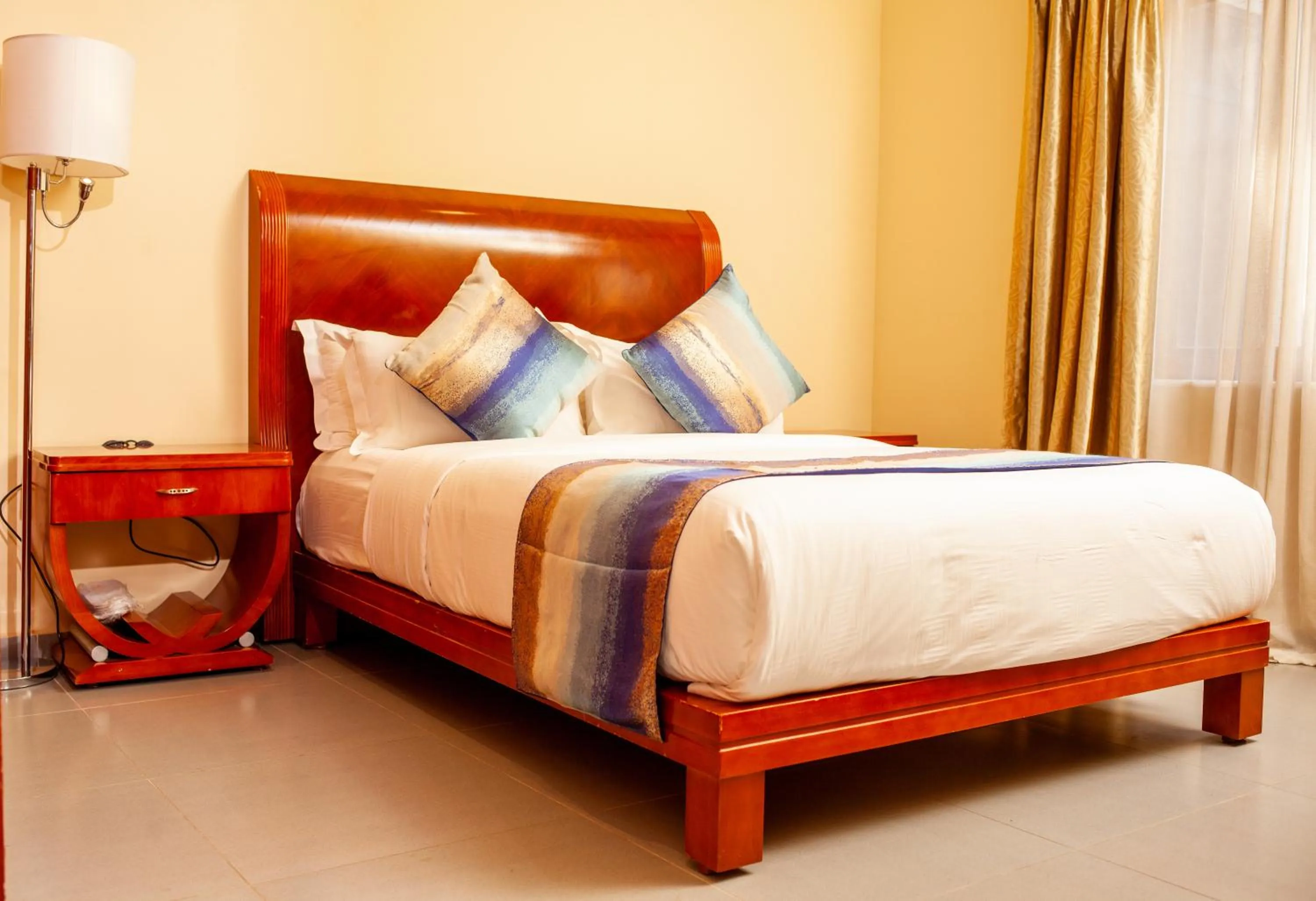 Bed in Grand Palace Hotel Lusaka