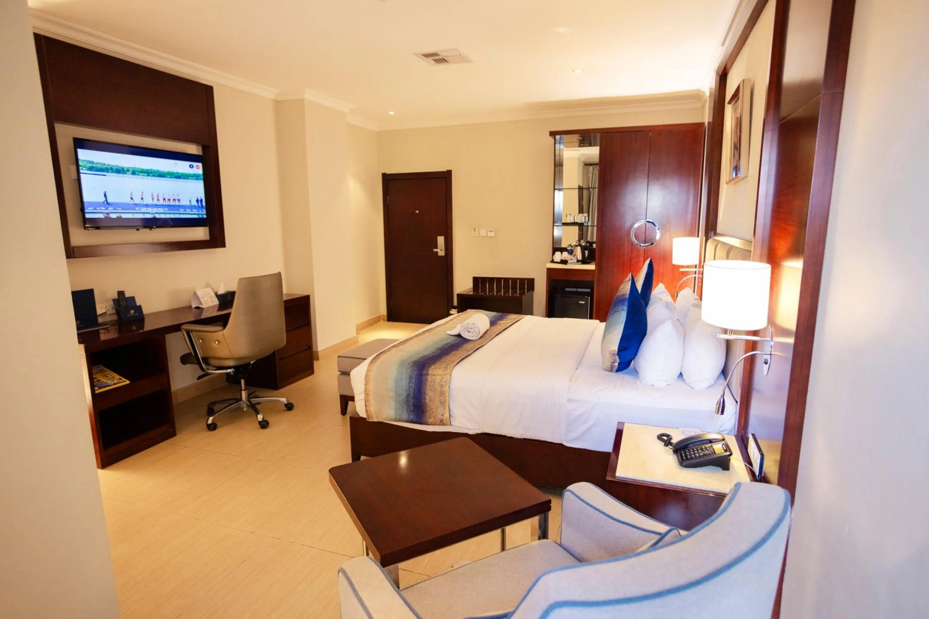 Bed in Grand Palace Hotel Lusaka