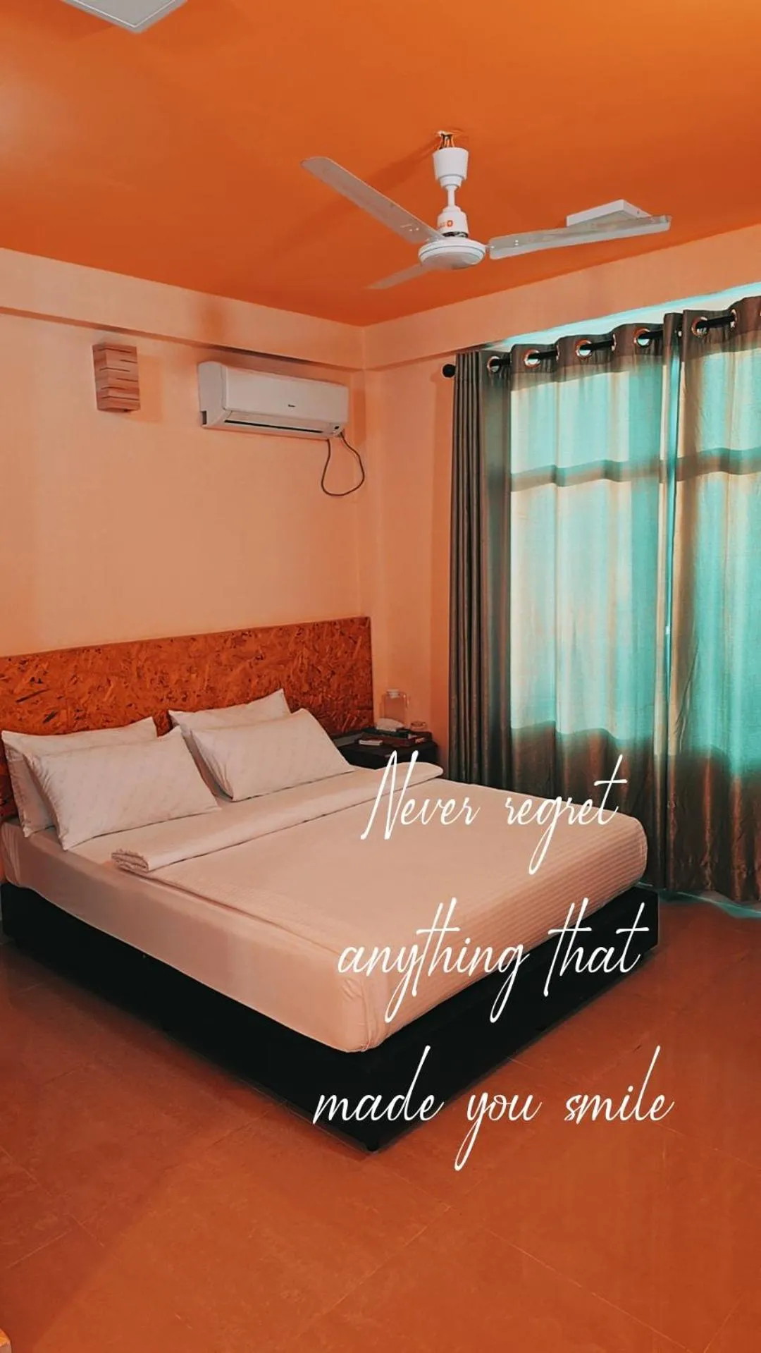 Bed in White Sand Inn