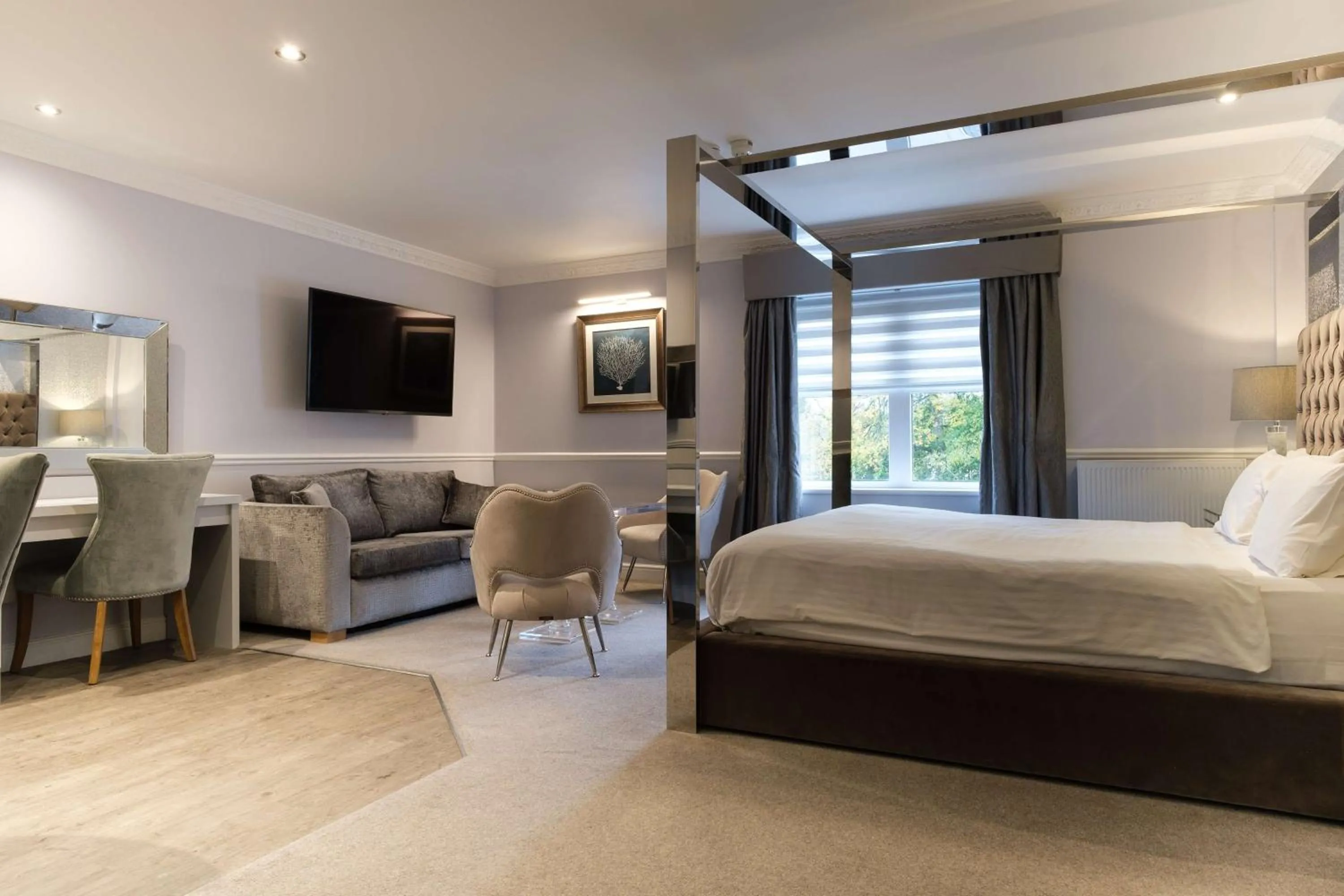 Bedroom, Bed in Moor Hall Hotel & Spa