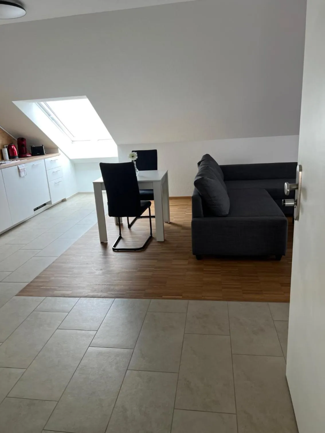 Kitchen or kitchenette in New Age Boardinghaus Bad Wimpfen