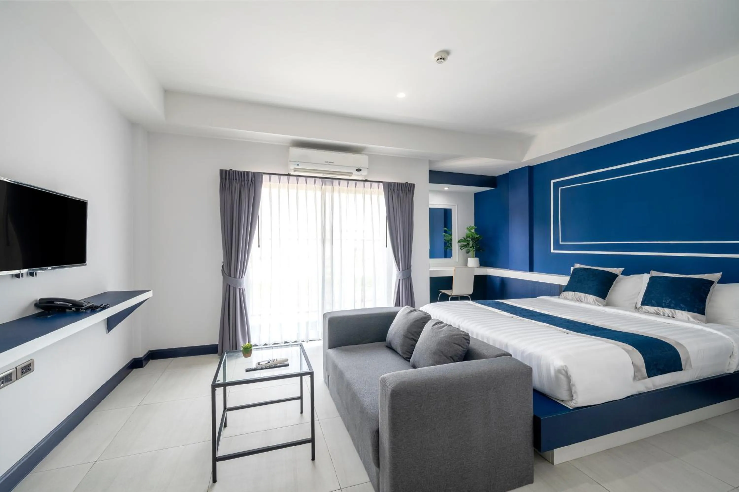 Bedroom, Bed in The Parc Bangna