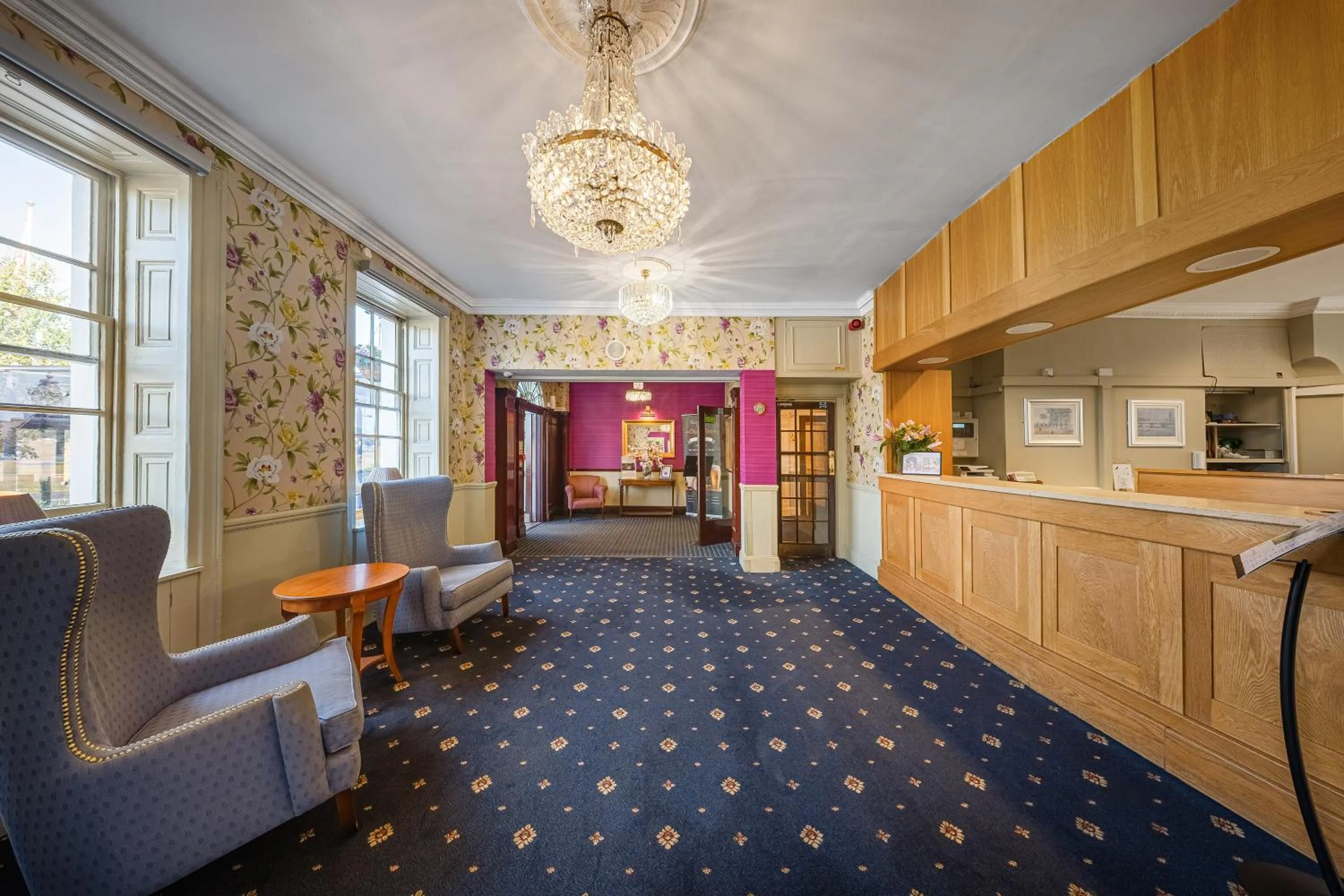 Lobby or reception in The Clarendon Hotel