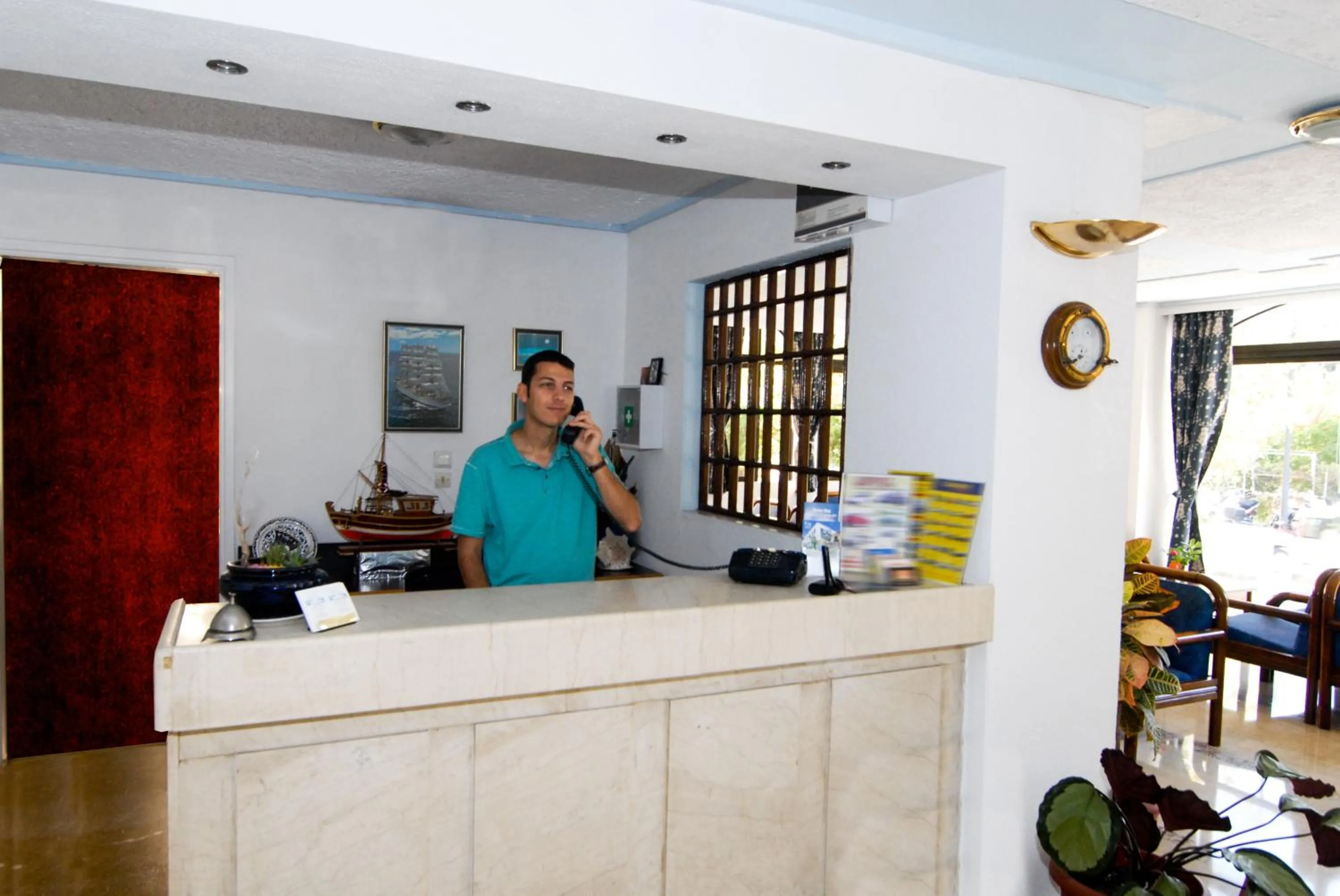 Lobby or reception in Aegeon Hotel - Adults Only